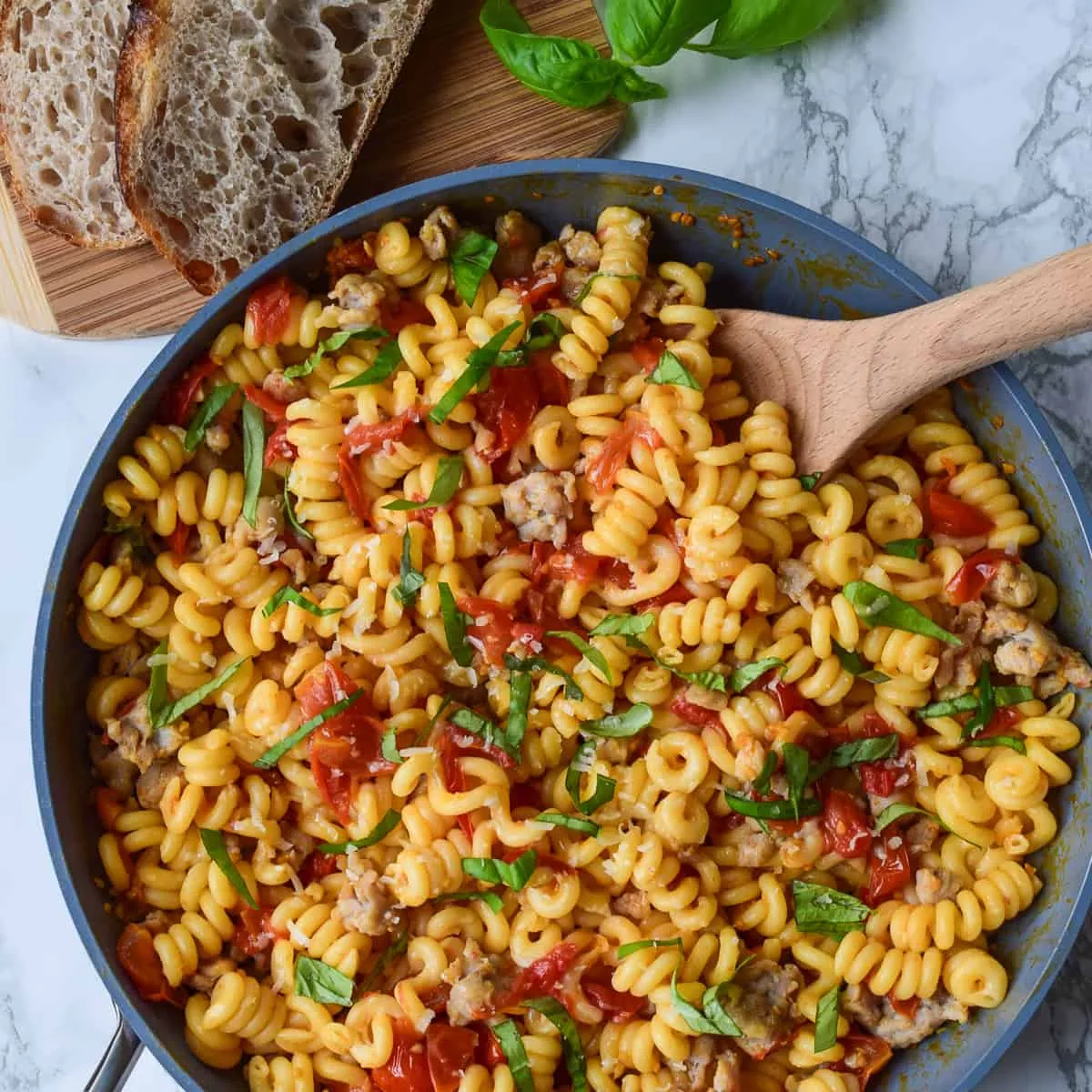 Sausage Cherry Tomato Pasta
