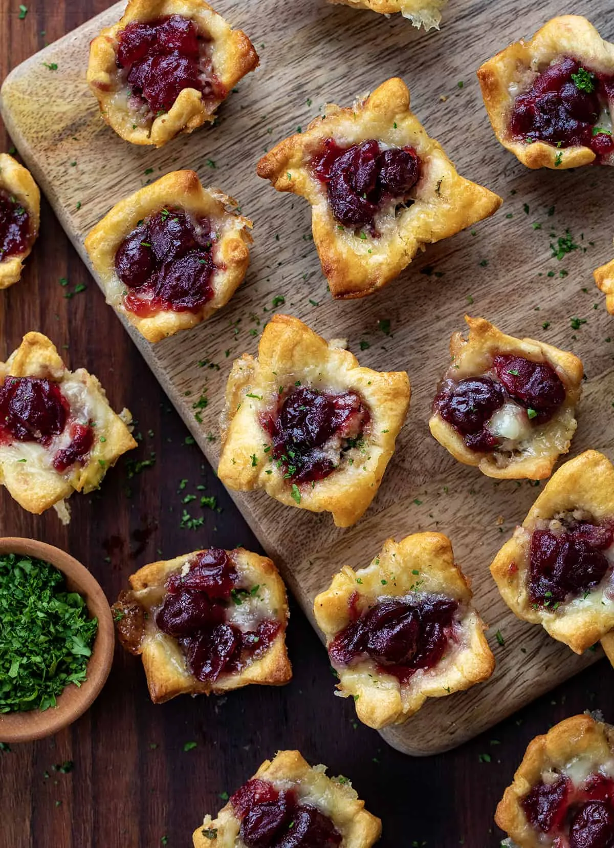 Sausage Cranberry Brie Bites