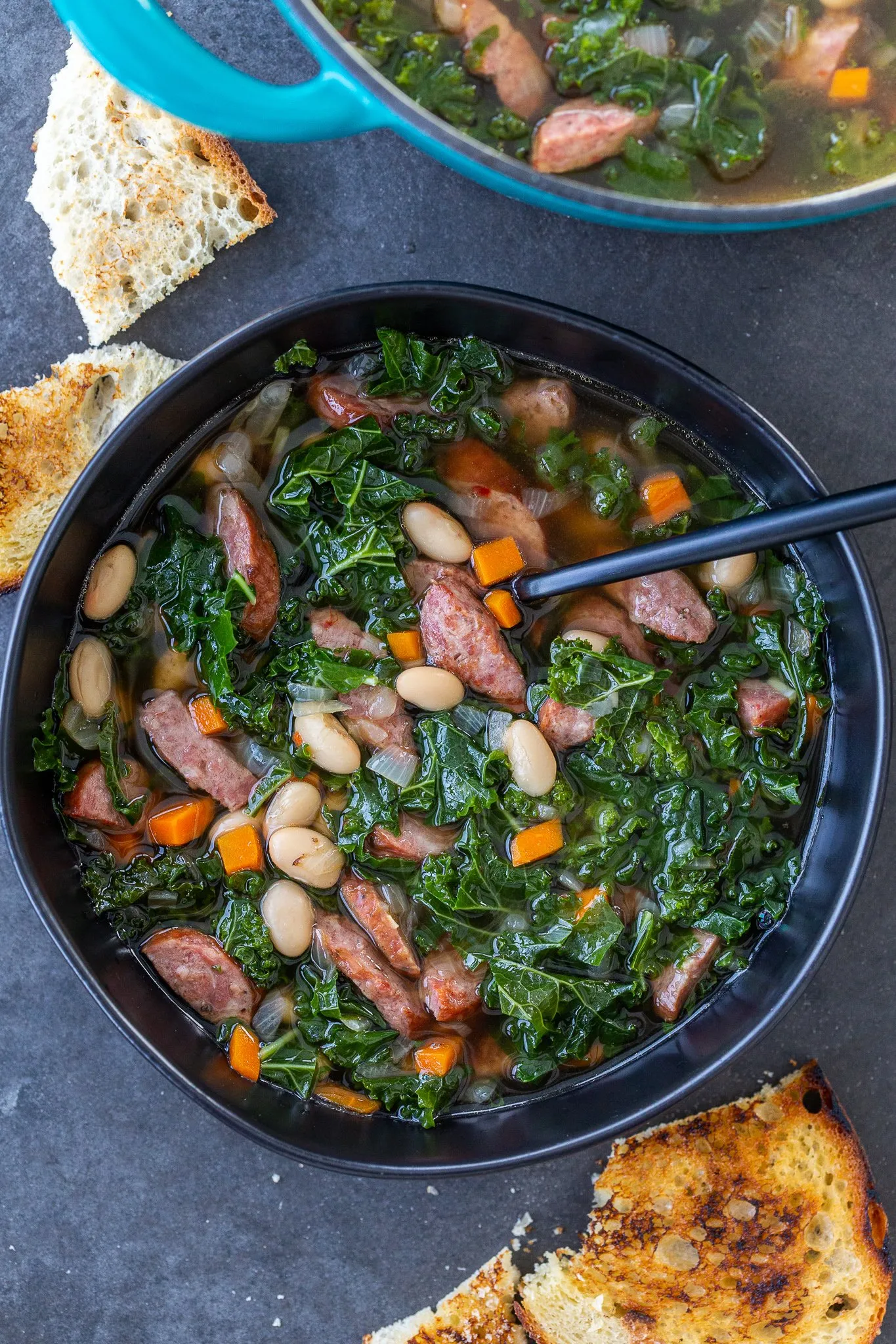 Sausage Kale Cannellini Bean Soup