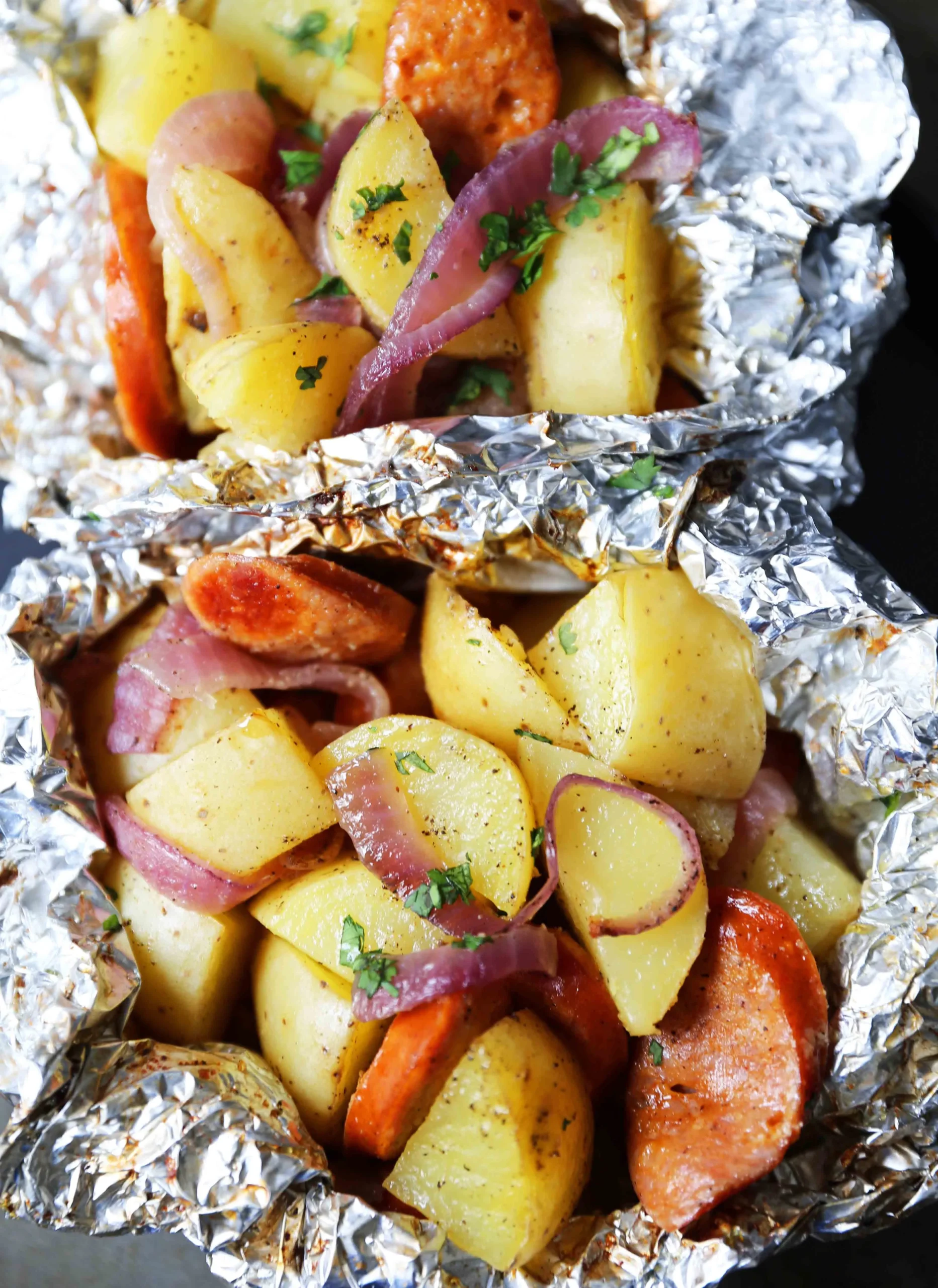 Sausage and Potato Grill Packets