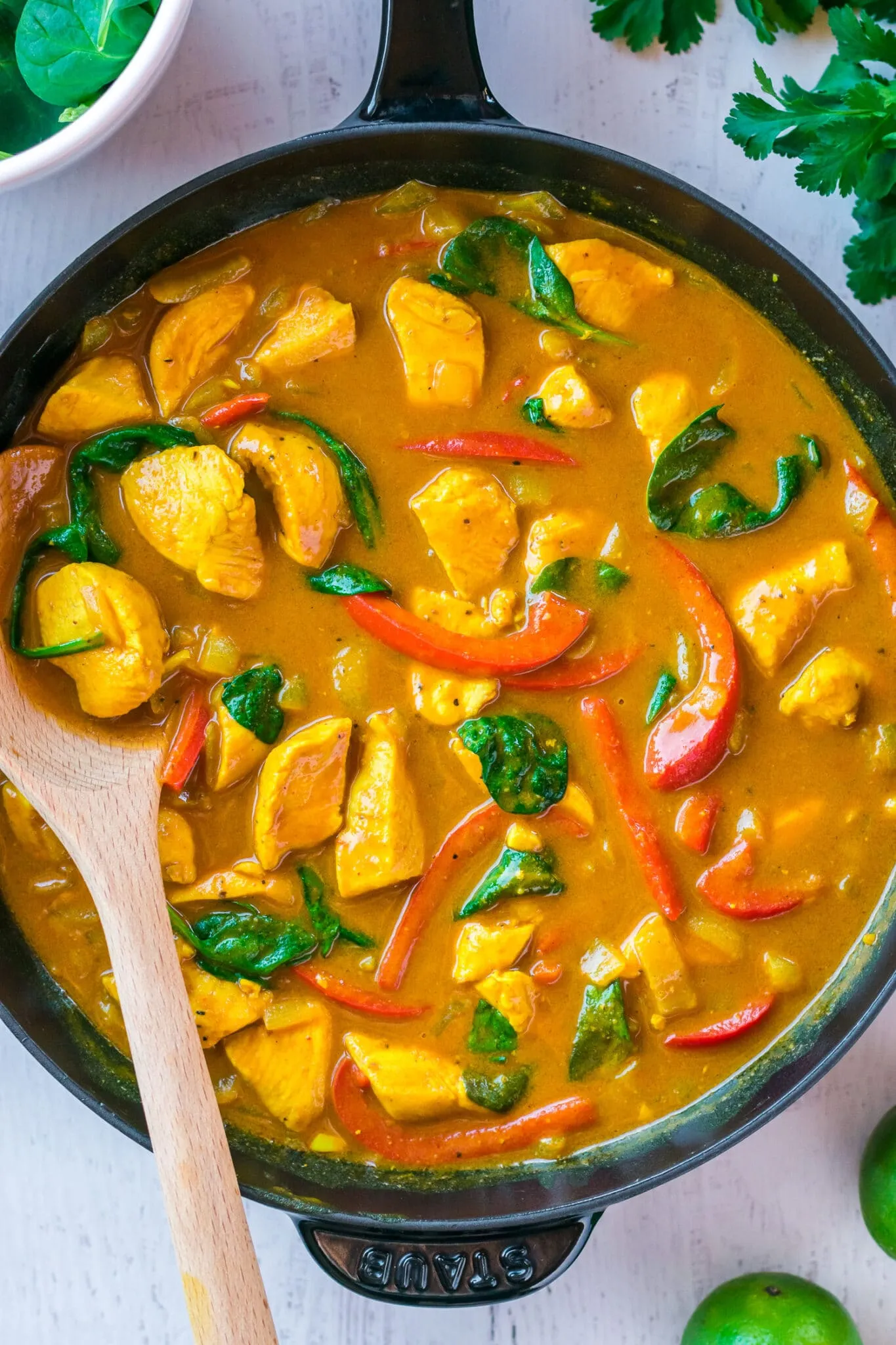 Saute of Chicken Breasts with Coconut Milk and Herbs