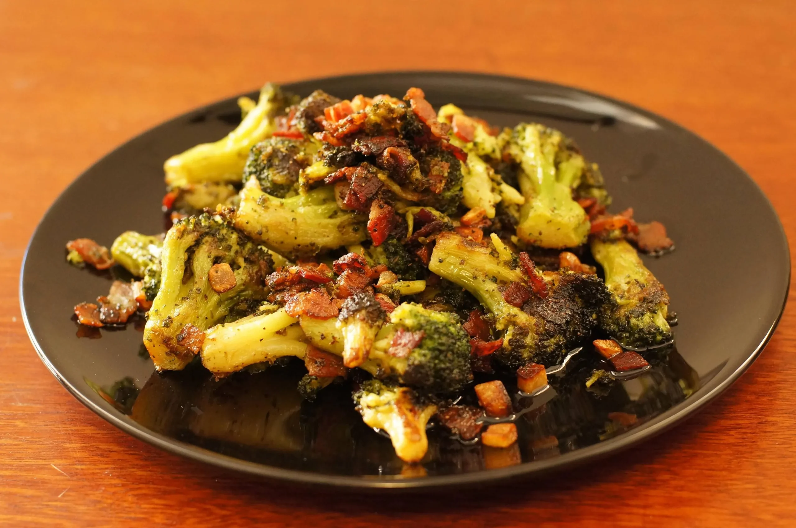 Sauteed Broccoli Tomatoes and Bacon