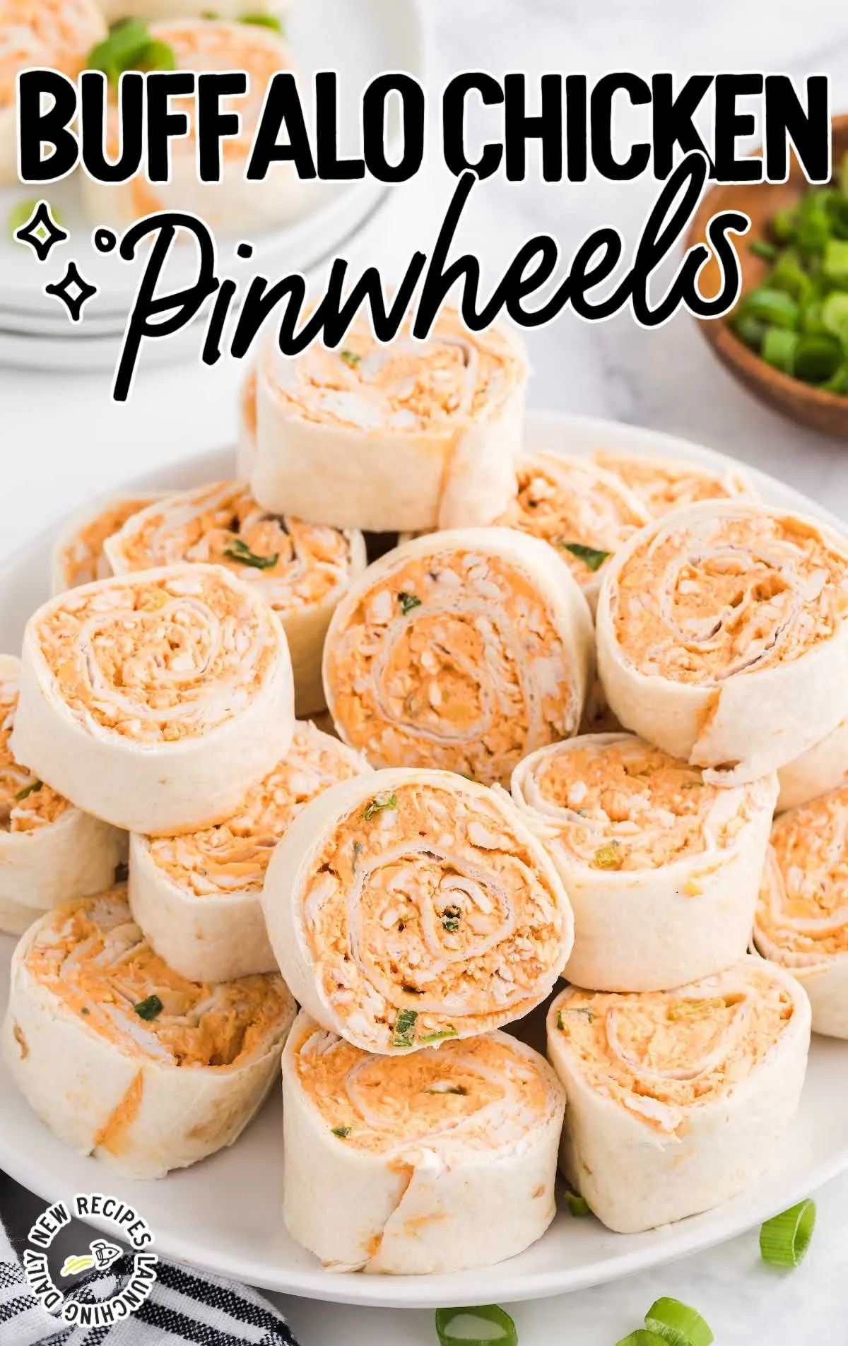 Savory Buffalo Chicken Pinwheels