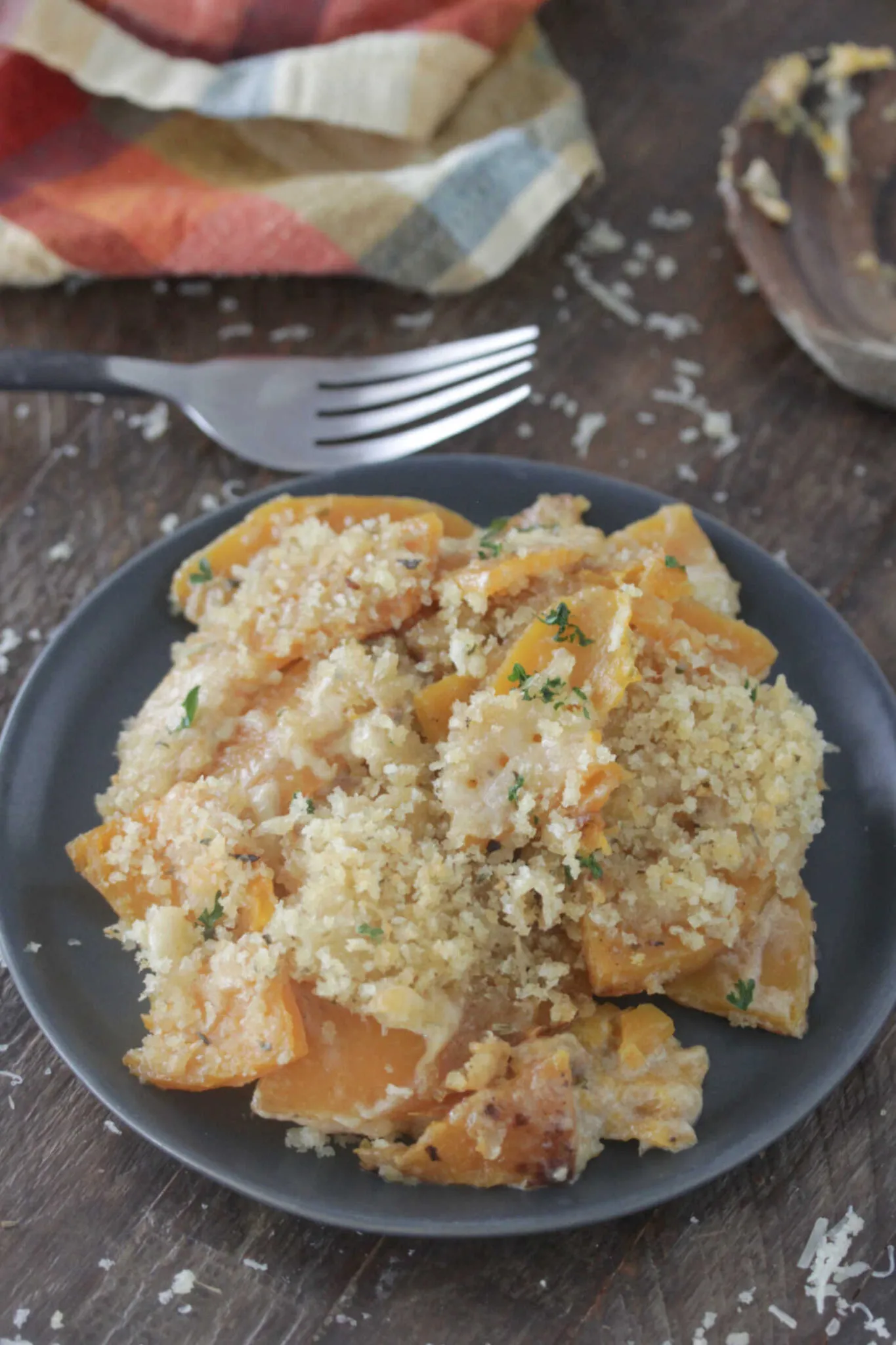 Savory Butternut Squash Gratin