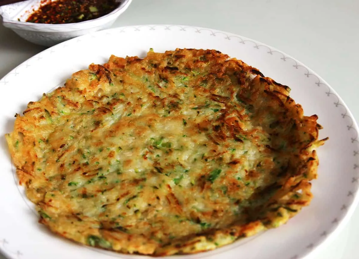 Savory Korean Zucchini Pancakes (Hobakjeon)
