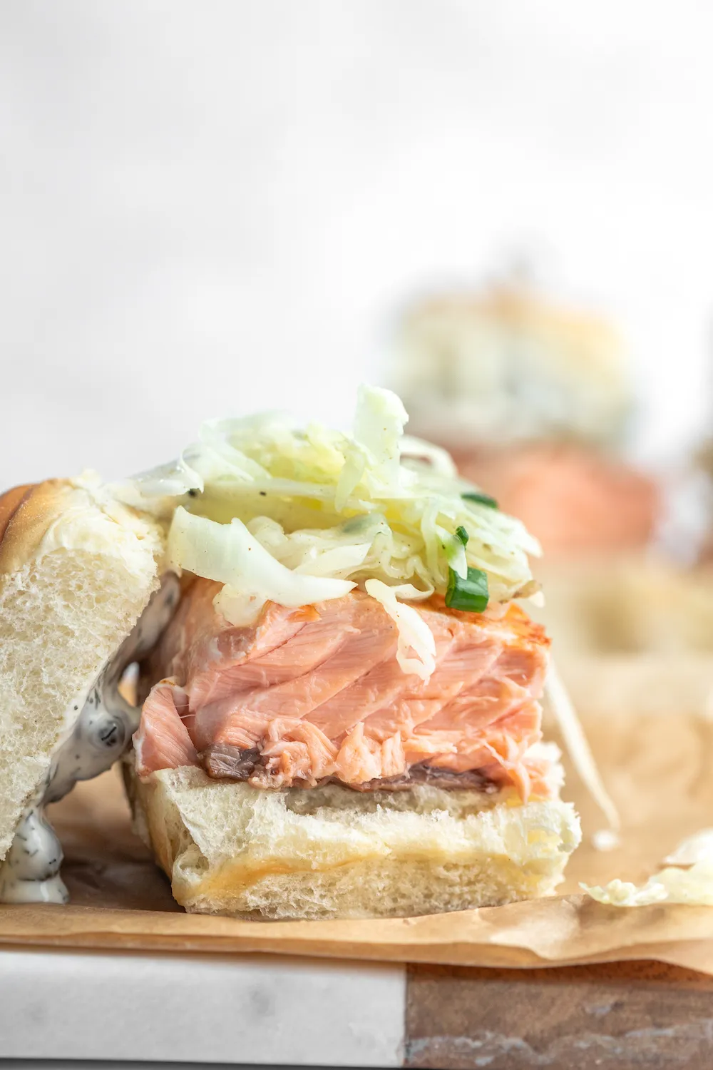 Scrumptious Salmon Sliders with Caper Aioli Sauce
