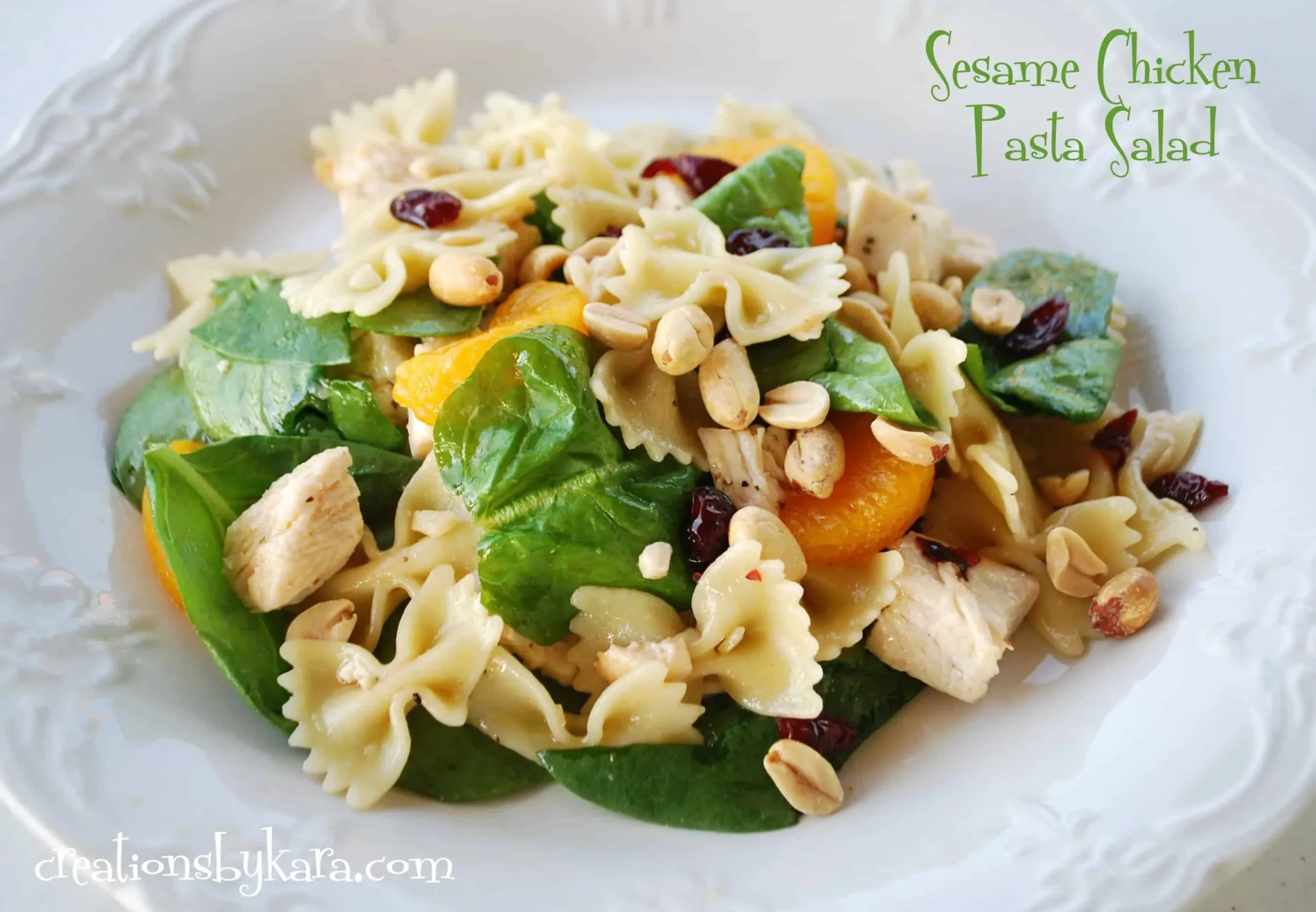 Sesame Chicken Salad Pasta