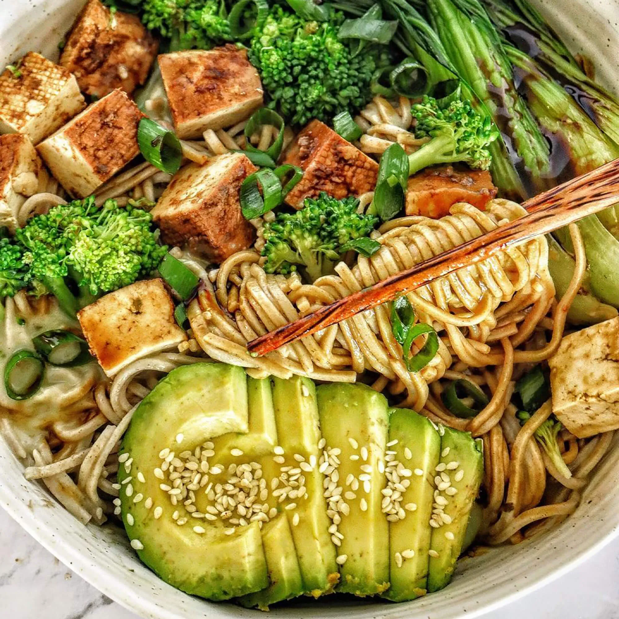 Sesame Soy Soba Noodles