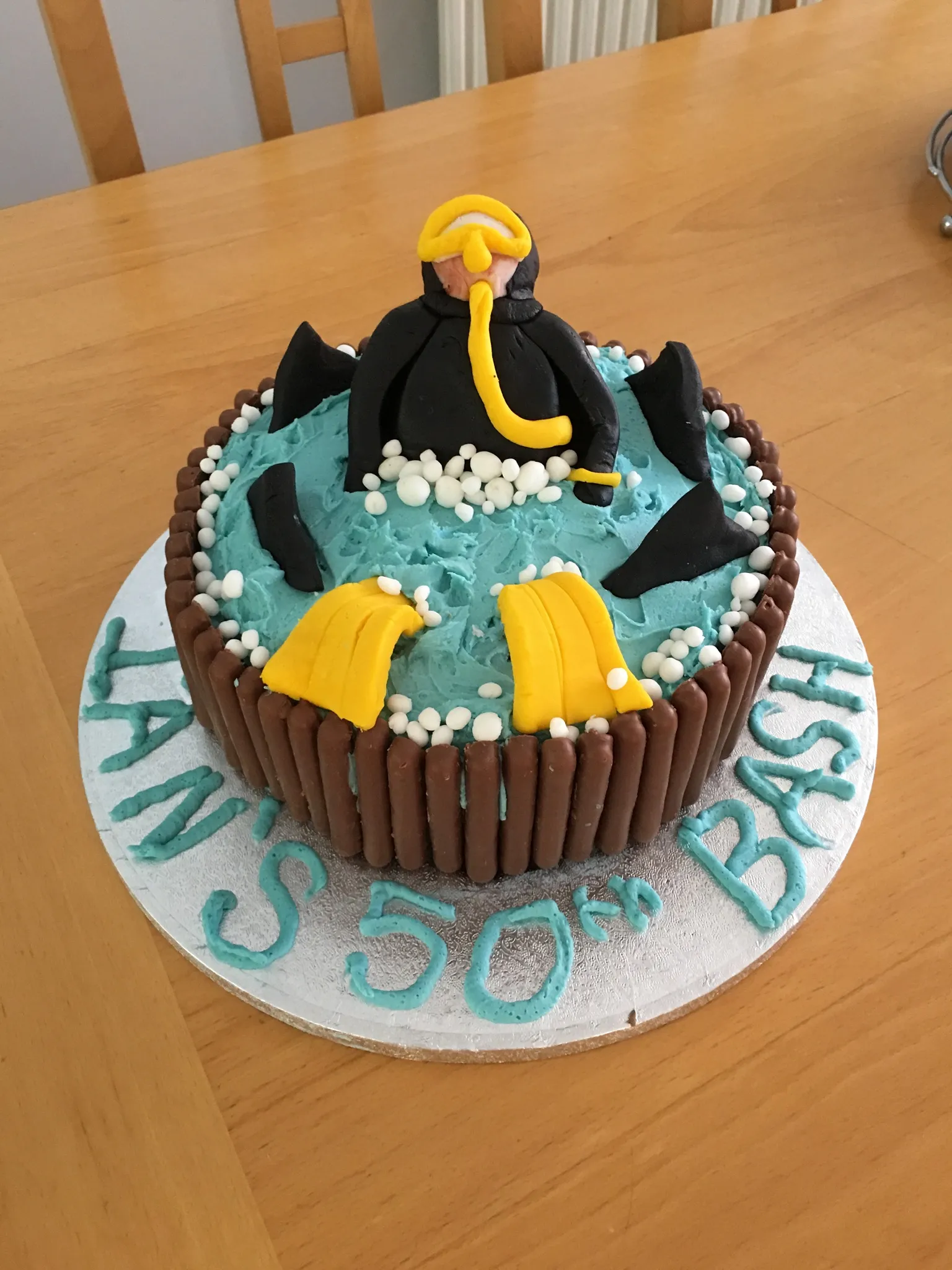 Shark Infested Cake Roll