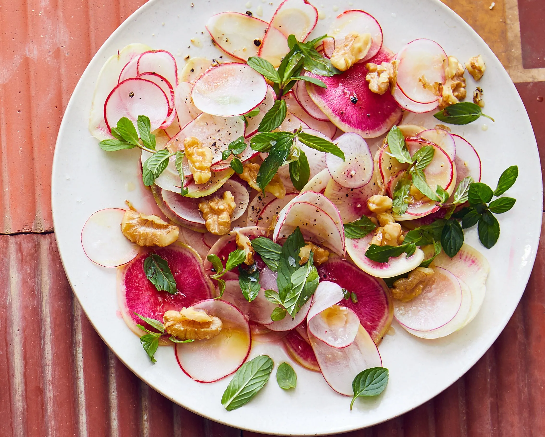 Shaved Radish and Parmesan Salad