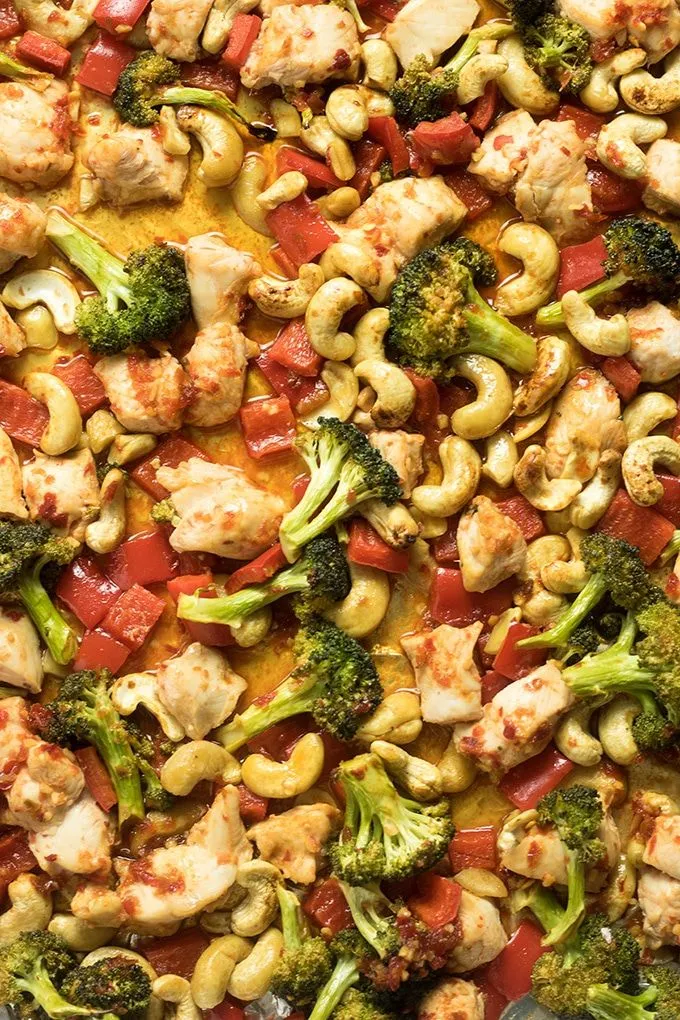 Sheet Pan Cashew Cauliflower