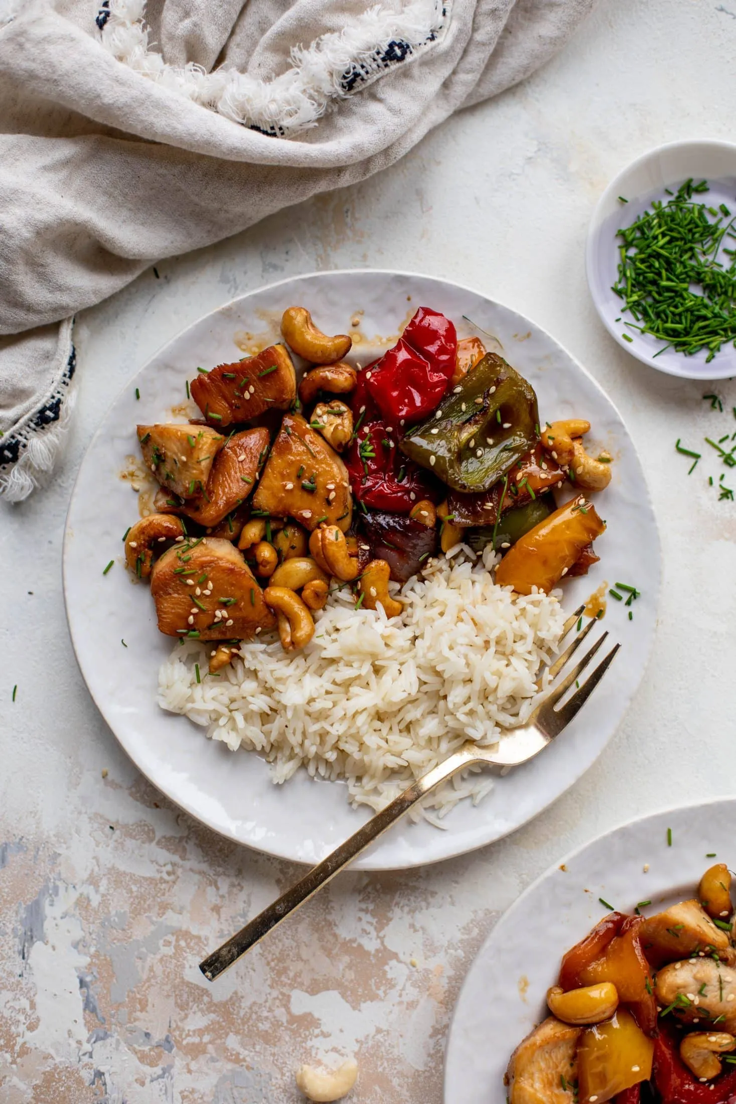 Sheet Pan Cashew Chicken Dinner