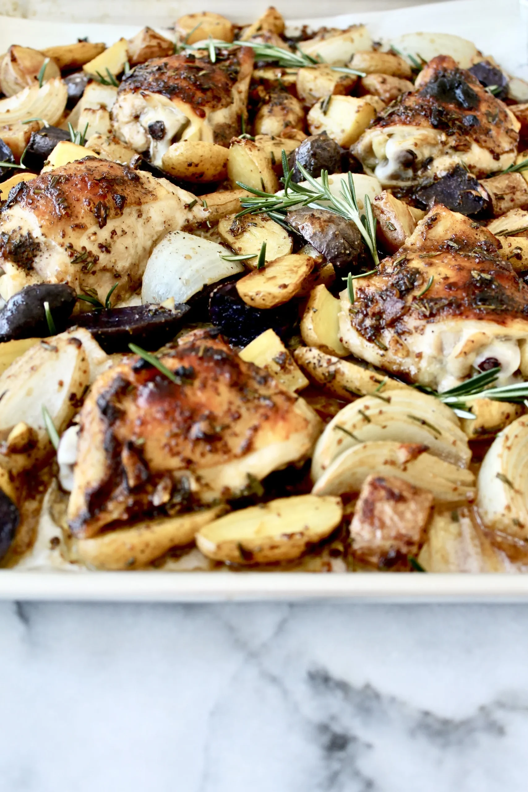 Sheet Pan Honey Dijon Drumsticks