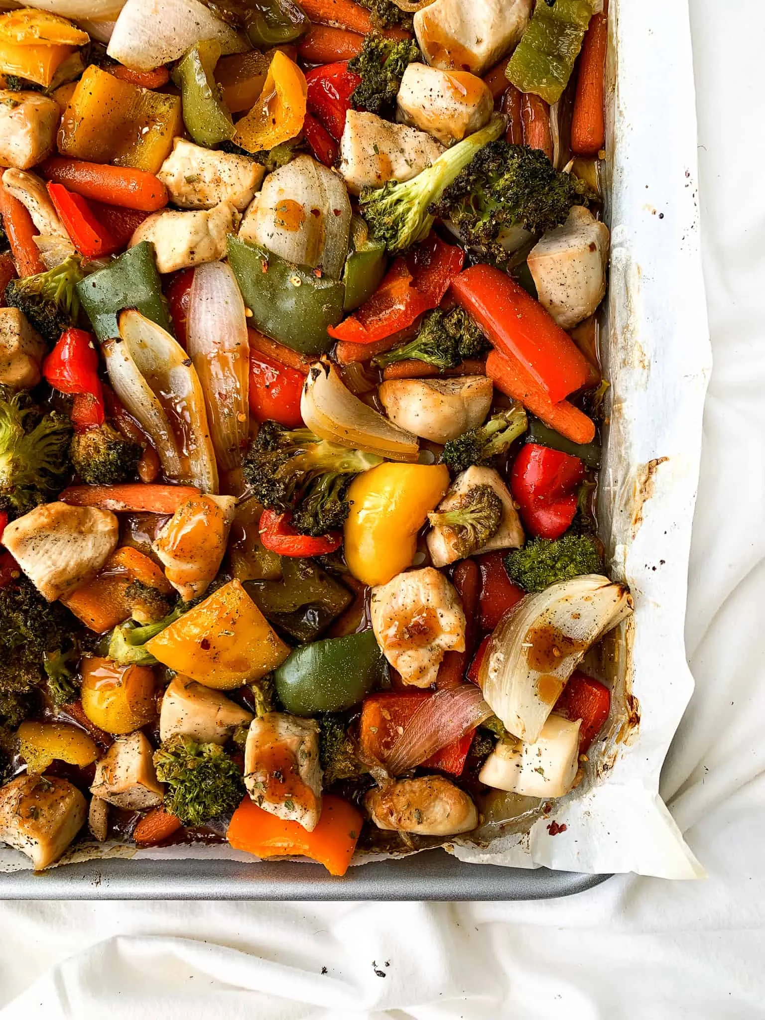 Sheet Pan Honey Garlic Chicken and Veggies
