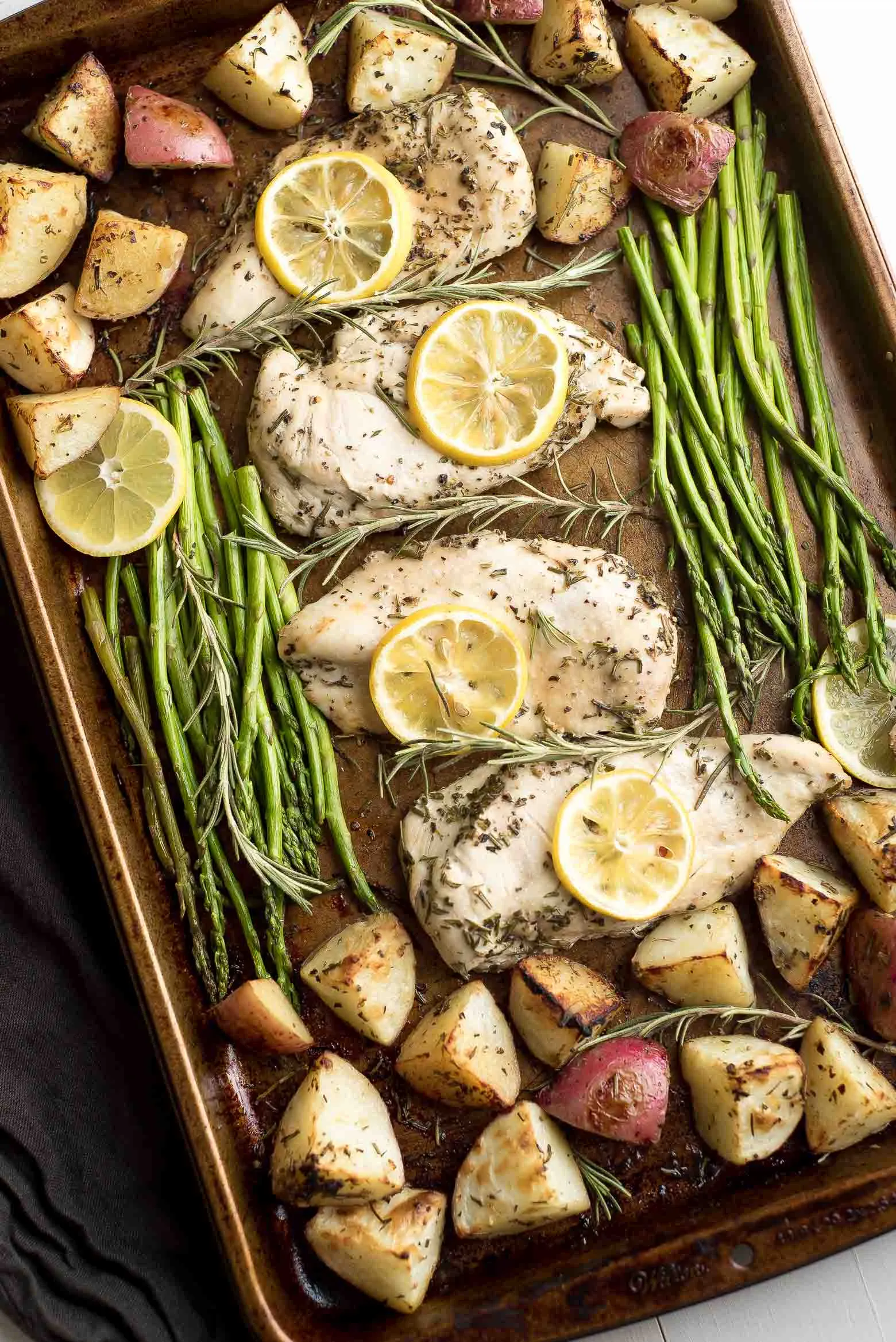 Sheet Pan Lemon Chicken Meal