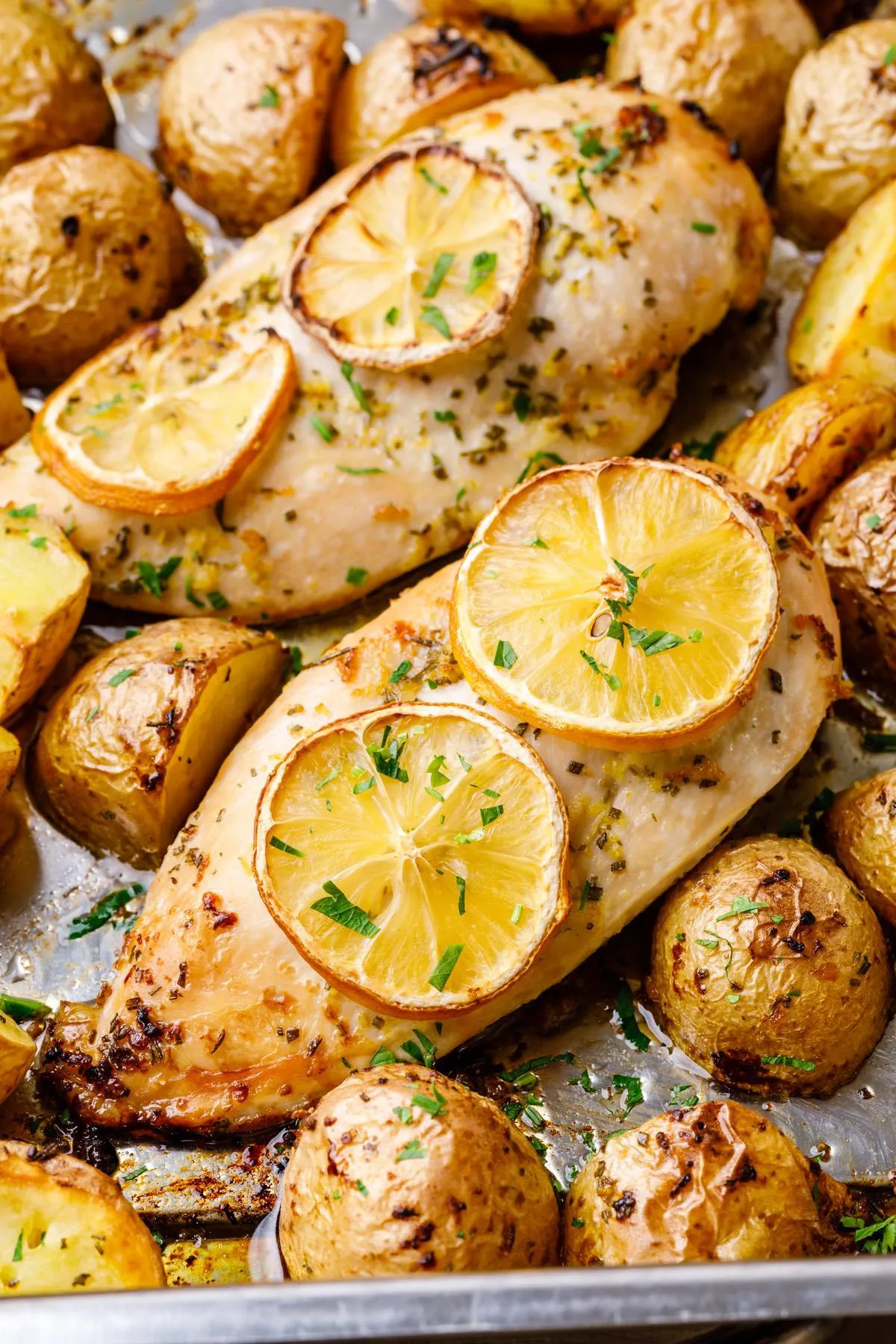 Sheet Pan Lemon Chicken