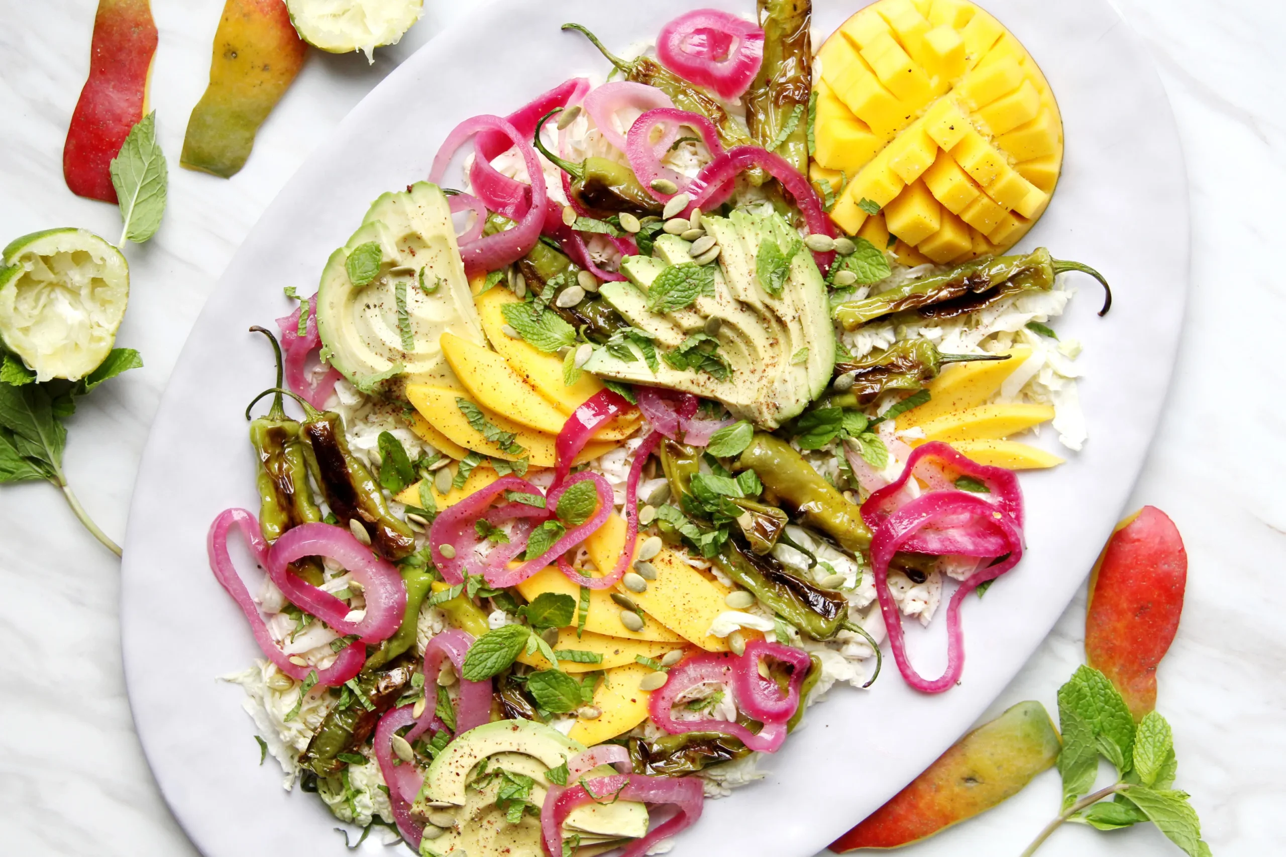 Shishito Pepper and Cucumber Salad