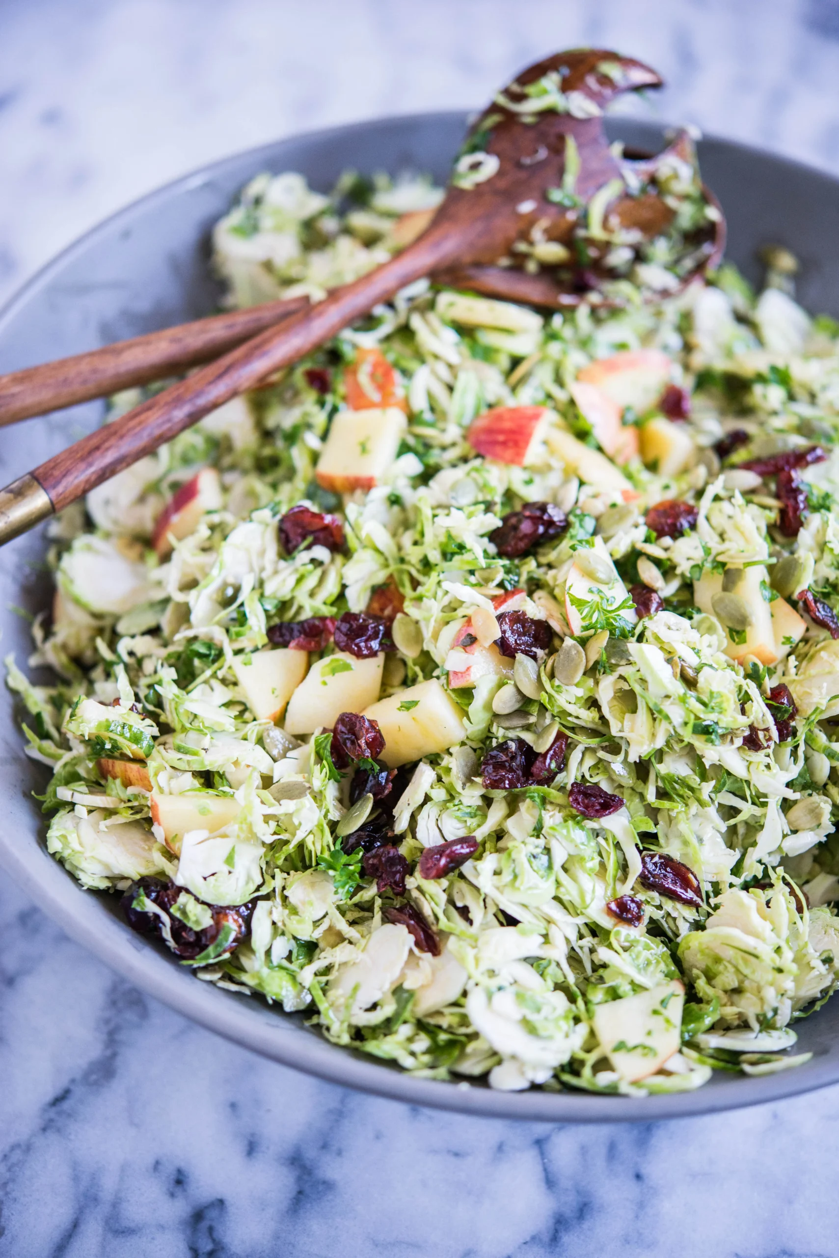Shredded Brussels Sprouts Salad