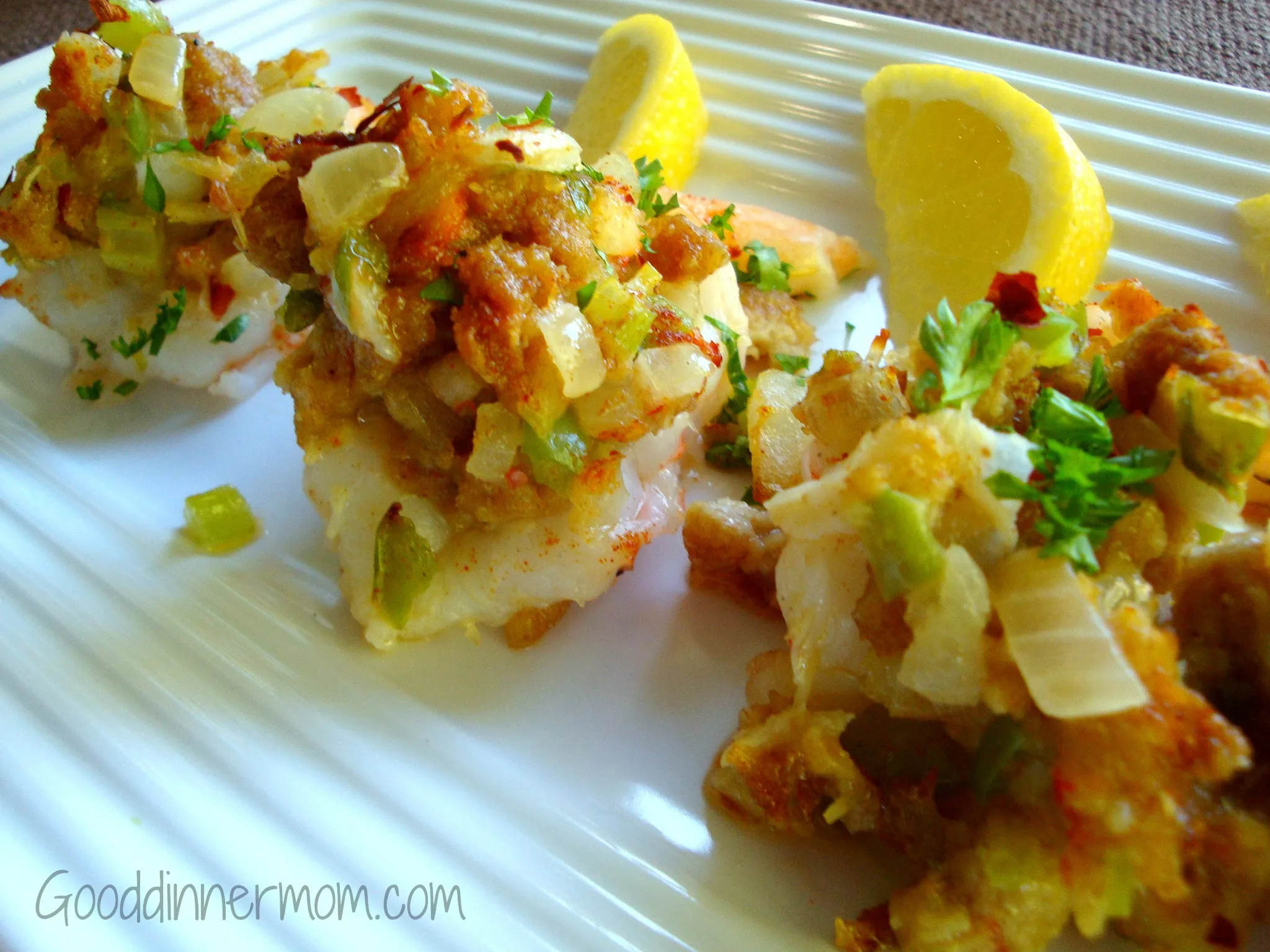 Shrimp Appetizers with Crab Stuffing