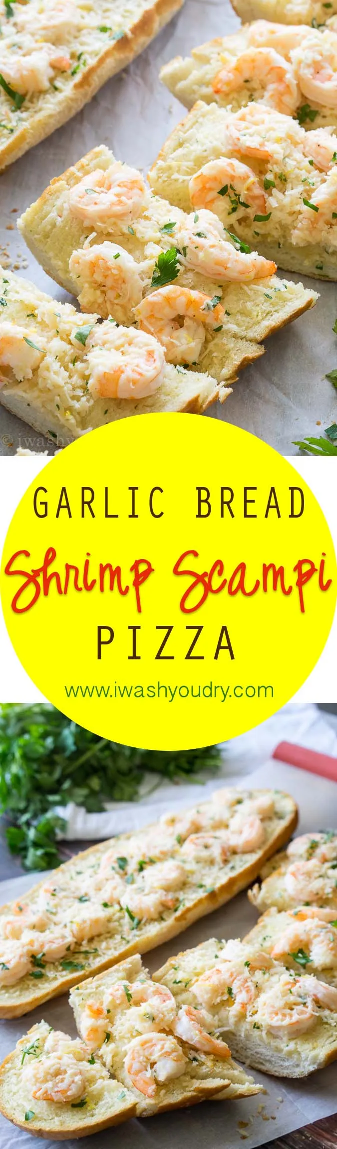 Shrimp Scampi Garlic Bread Pizza