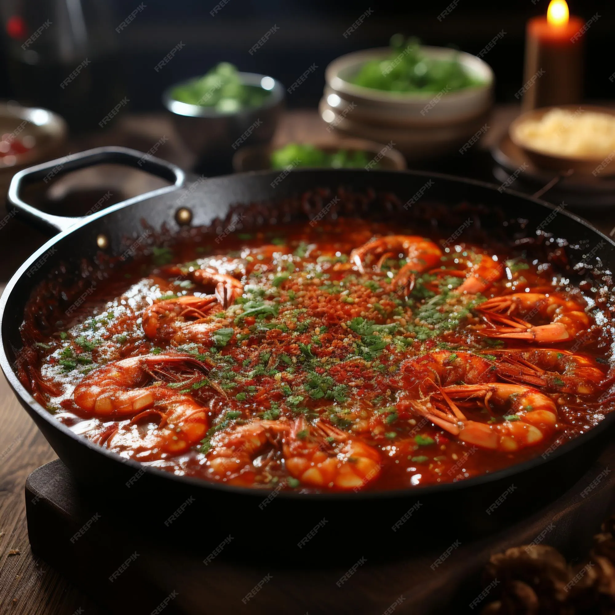 Shrimp Simmered in Caramel Sauce