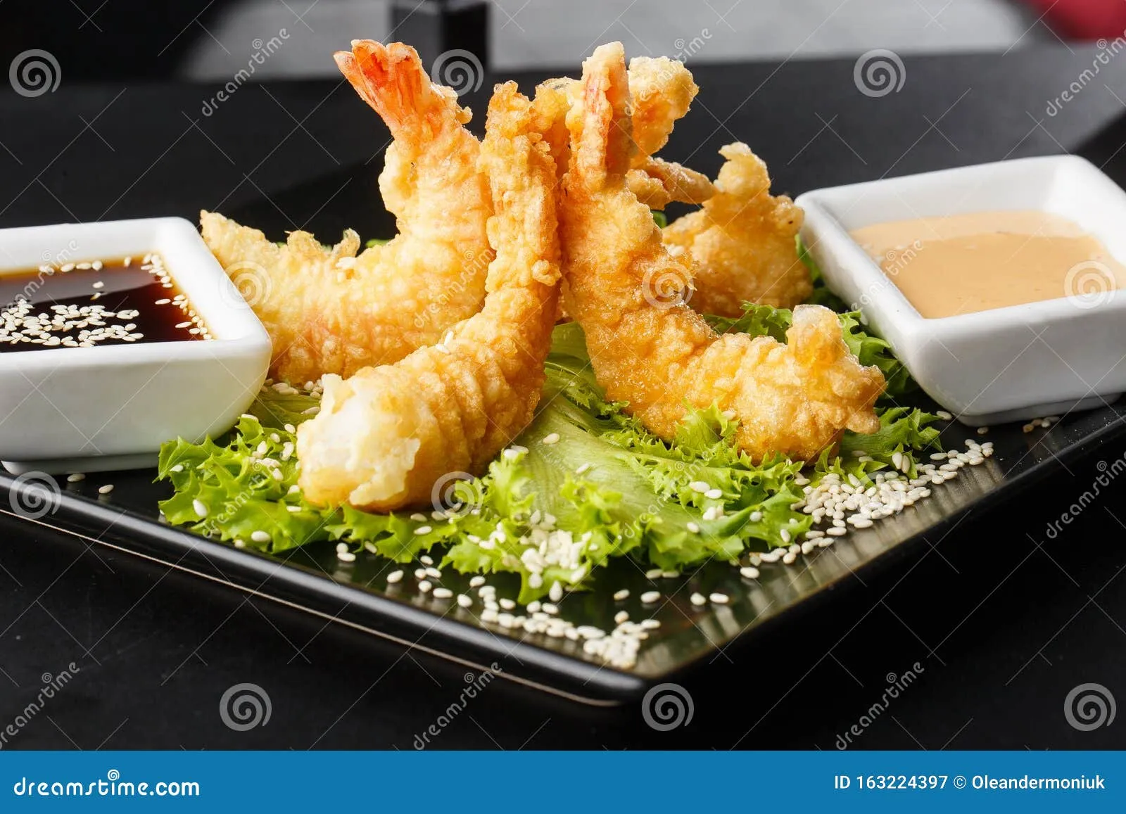 Shrimp Tempura Boats with Sweet Chili Sauce