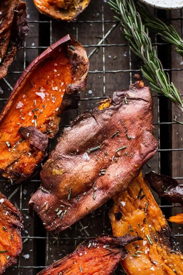 Simple Salty Sweet Potato Skin Chips