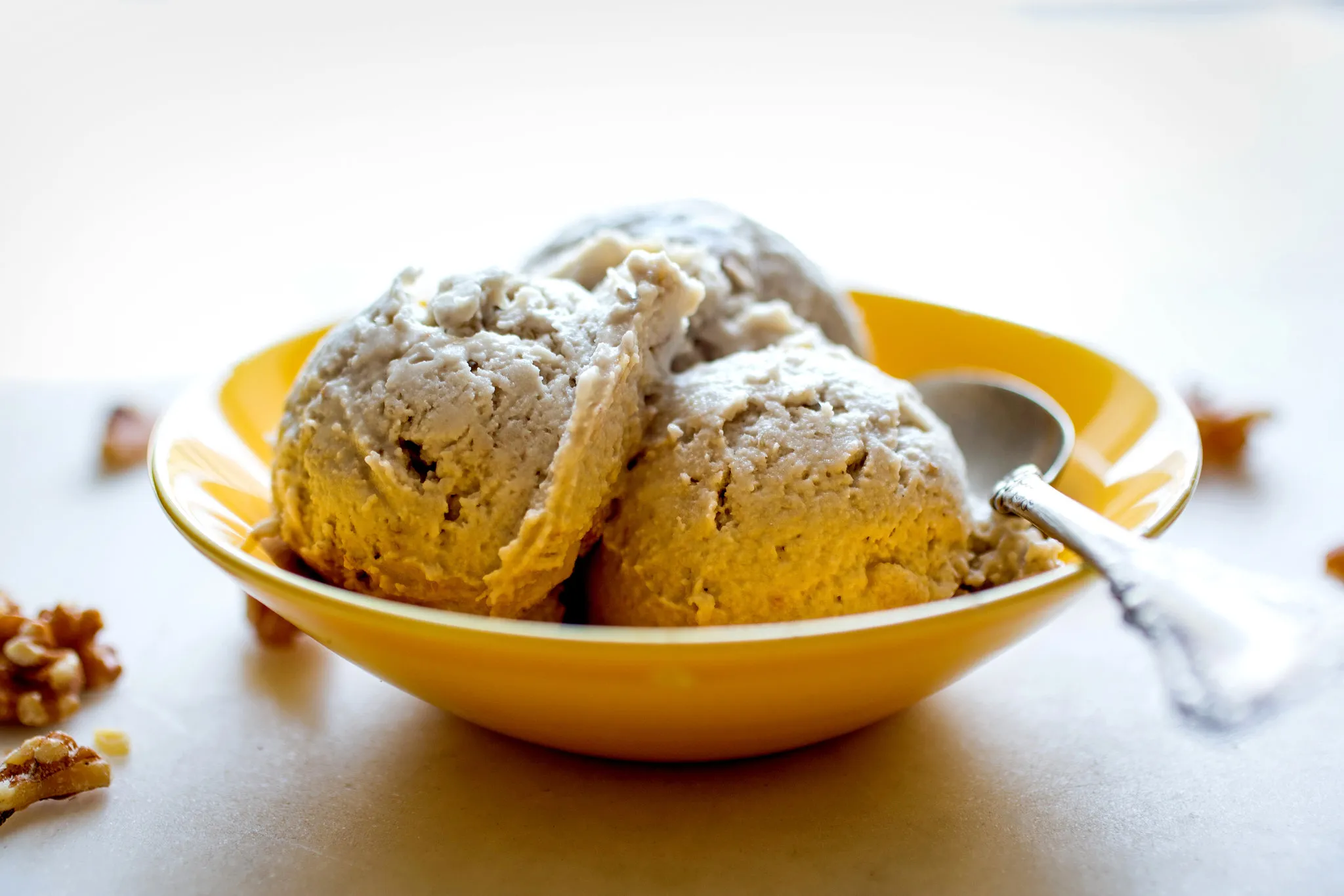 Simple Vegan Walnut Banana Ice Cream