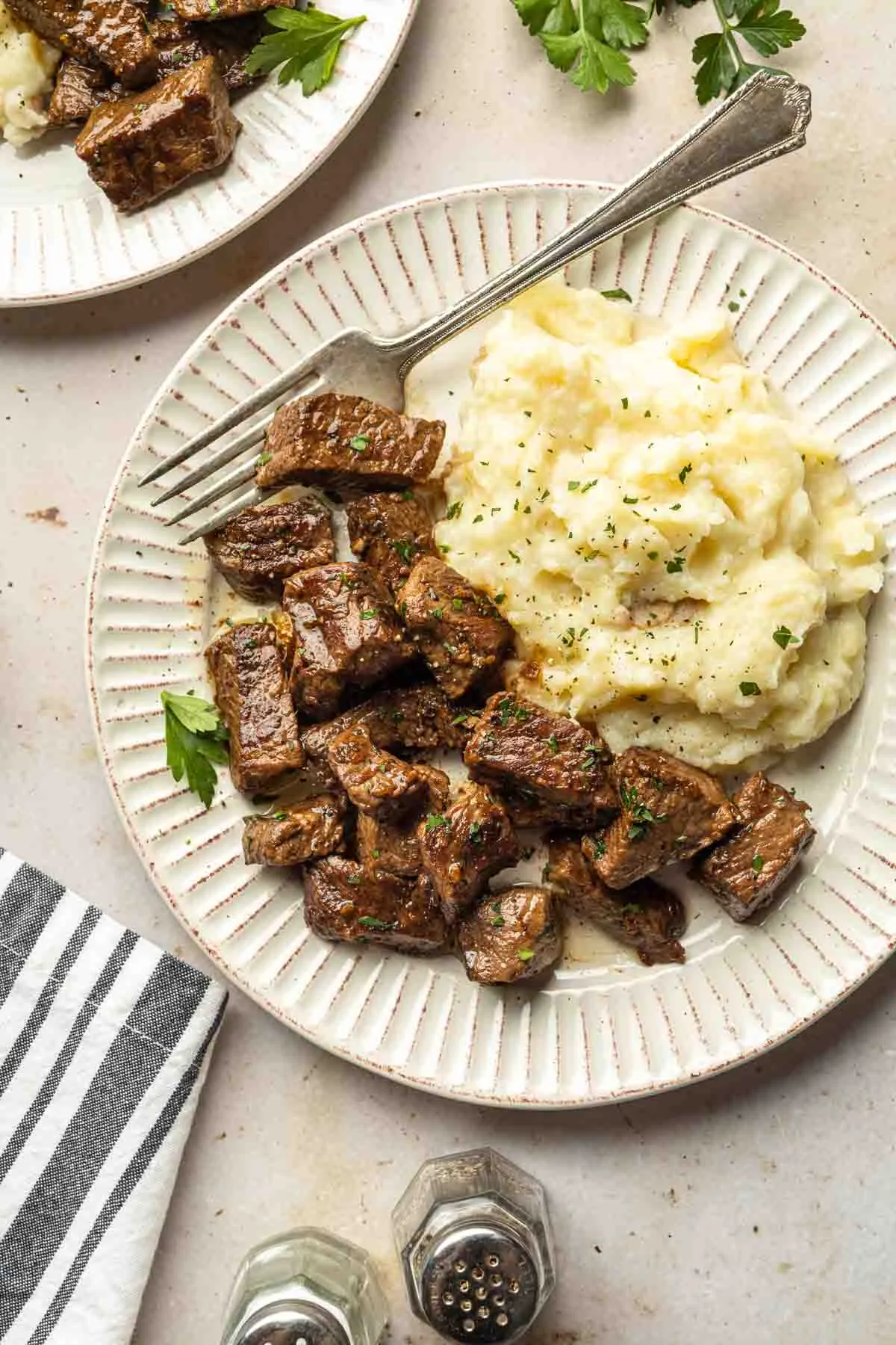 Sirloin Steak with Shiso Scallion Mashed Potatoes and Almost Dying Christmas Day