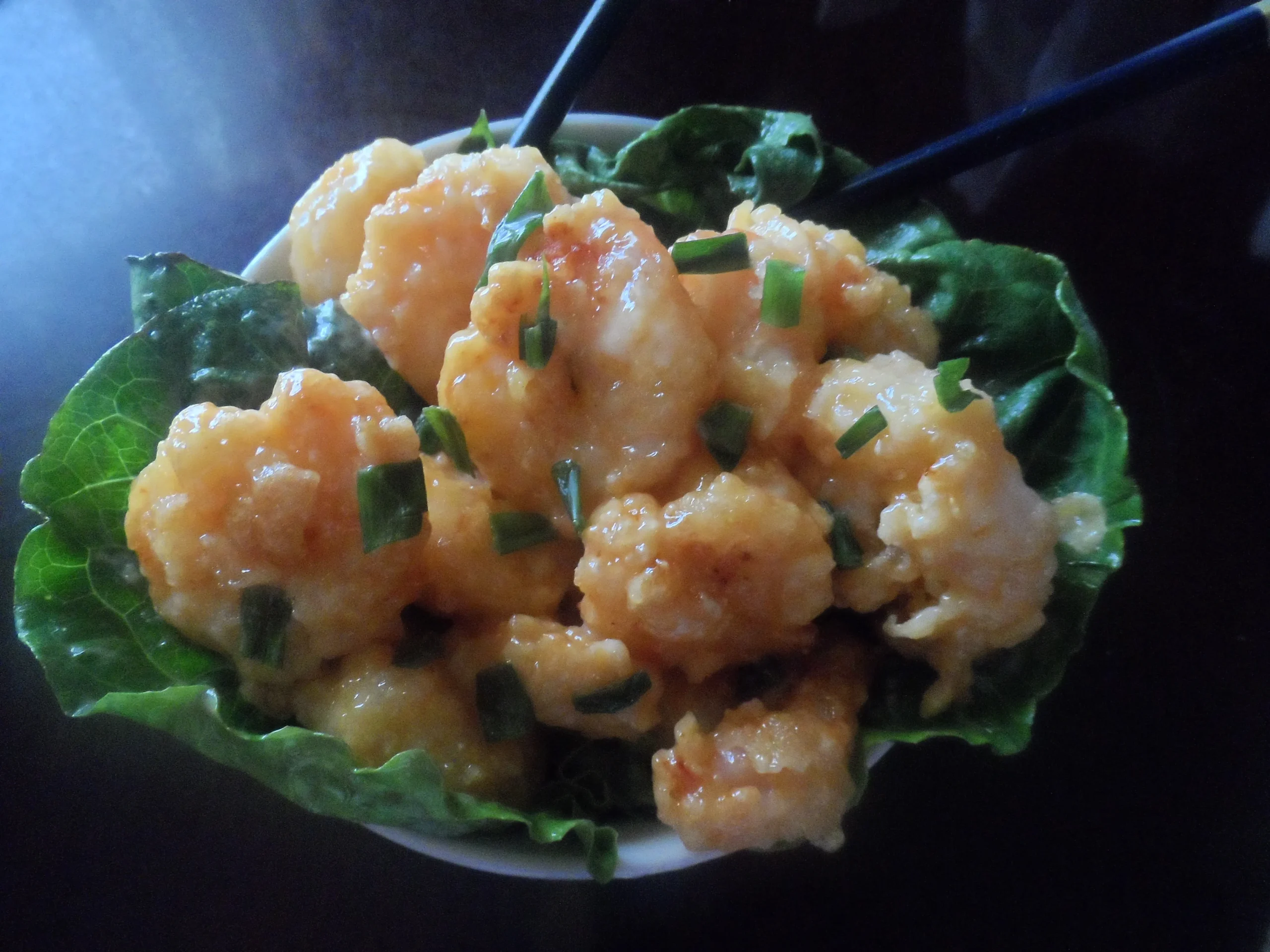 Skinny Bang Bang Shrimp with Homemade Sweet Chili Sauce