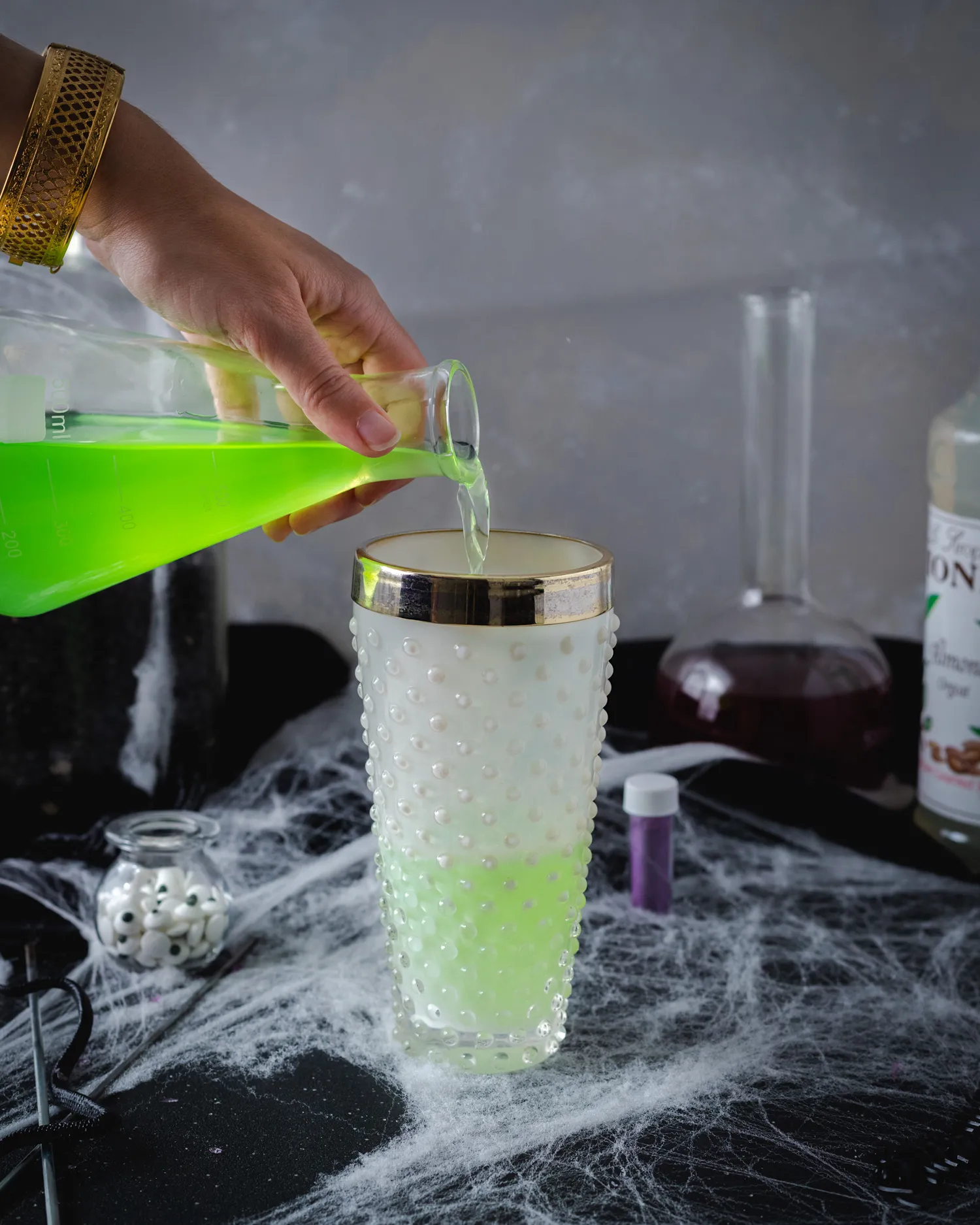 Slippery Zombie Brains Easy Halloween Shots