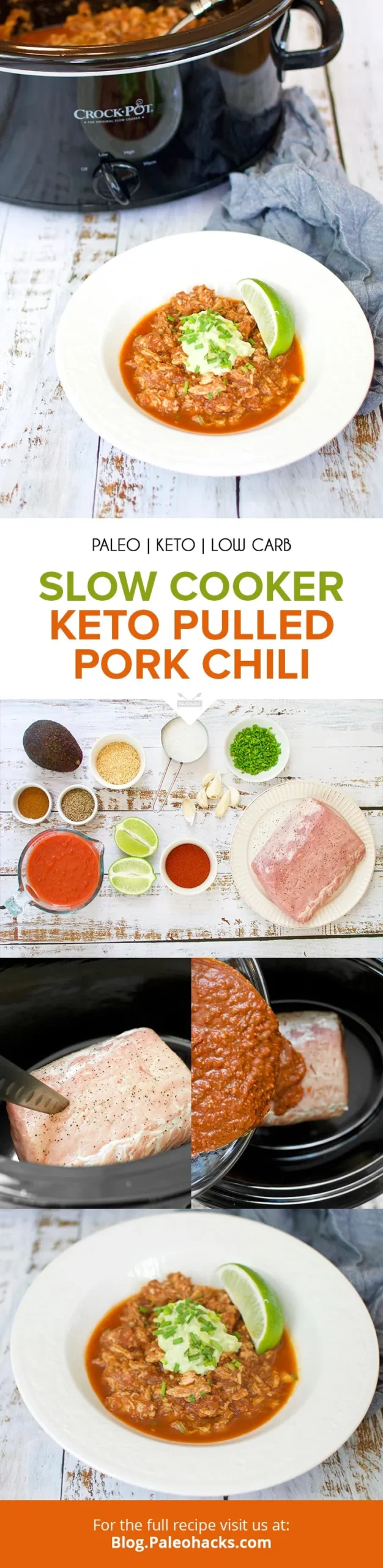 Slow Cooked Keto Pulled Pork Chilli