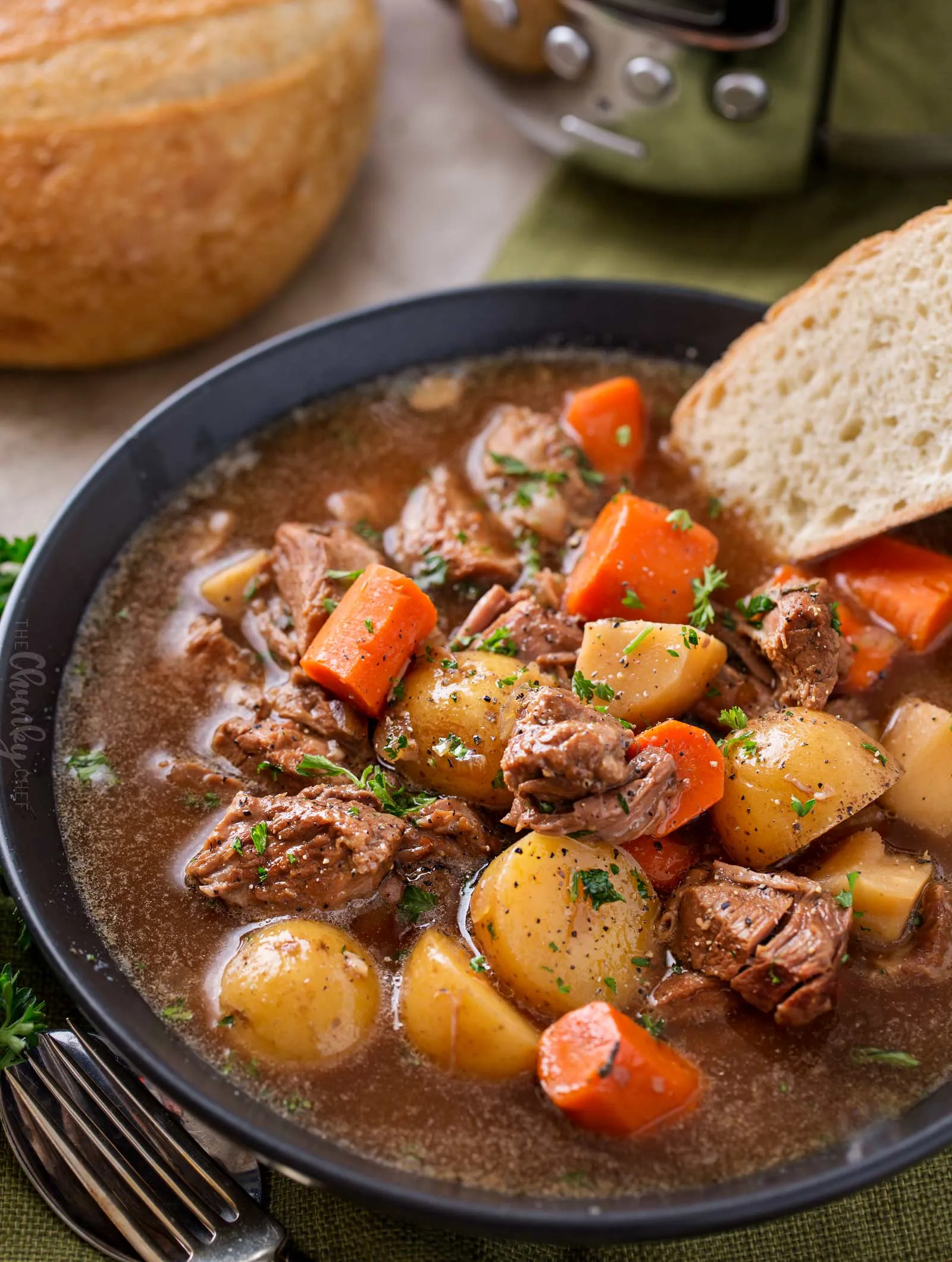 Slow Cooker Barbecue Beer Beef Stew
