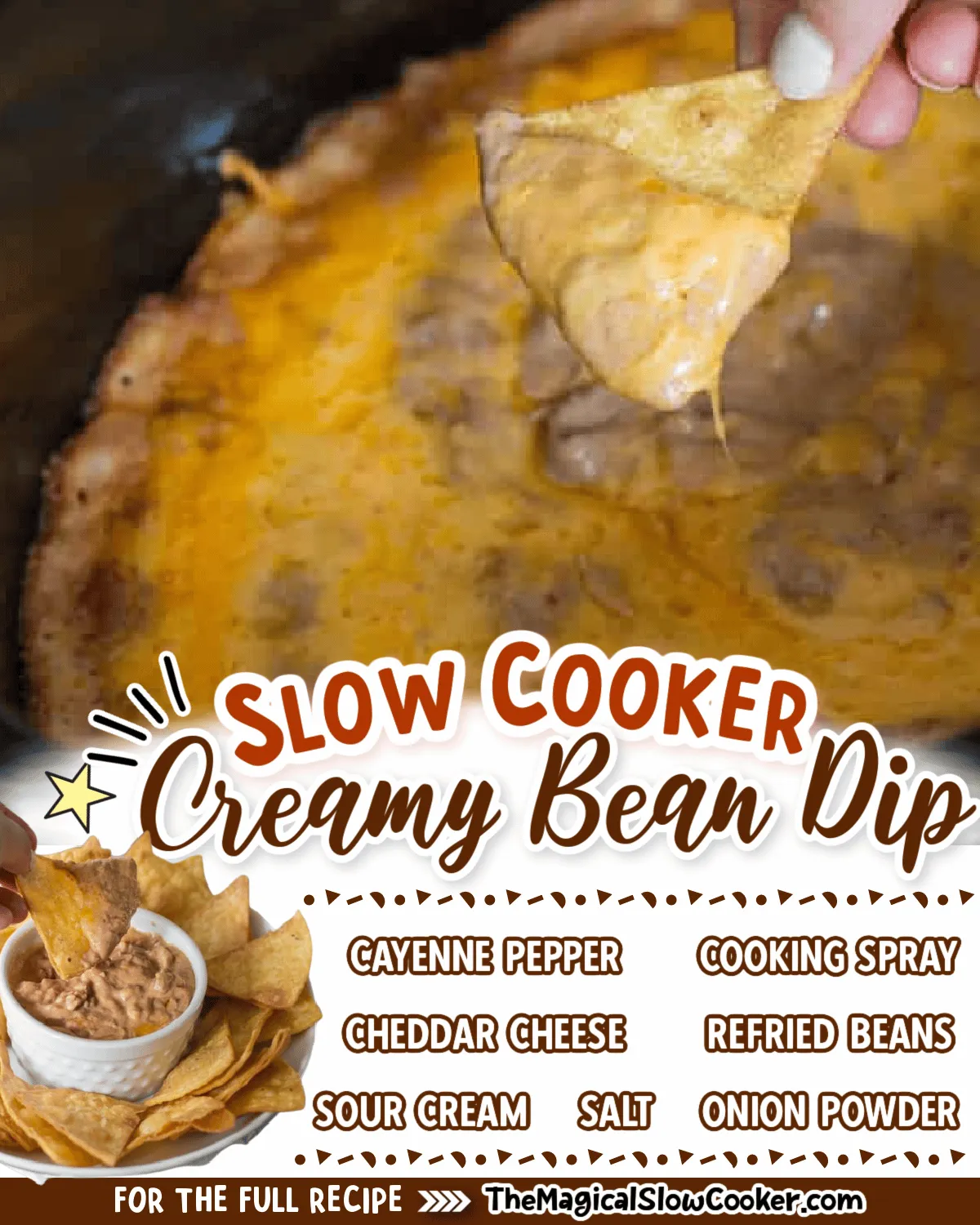 Slow Cooker Bean and Cheese Queso