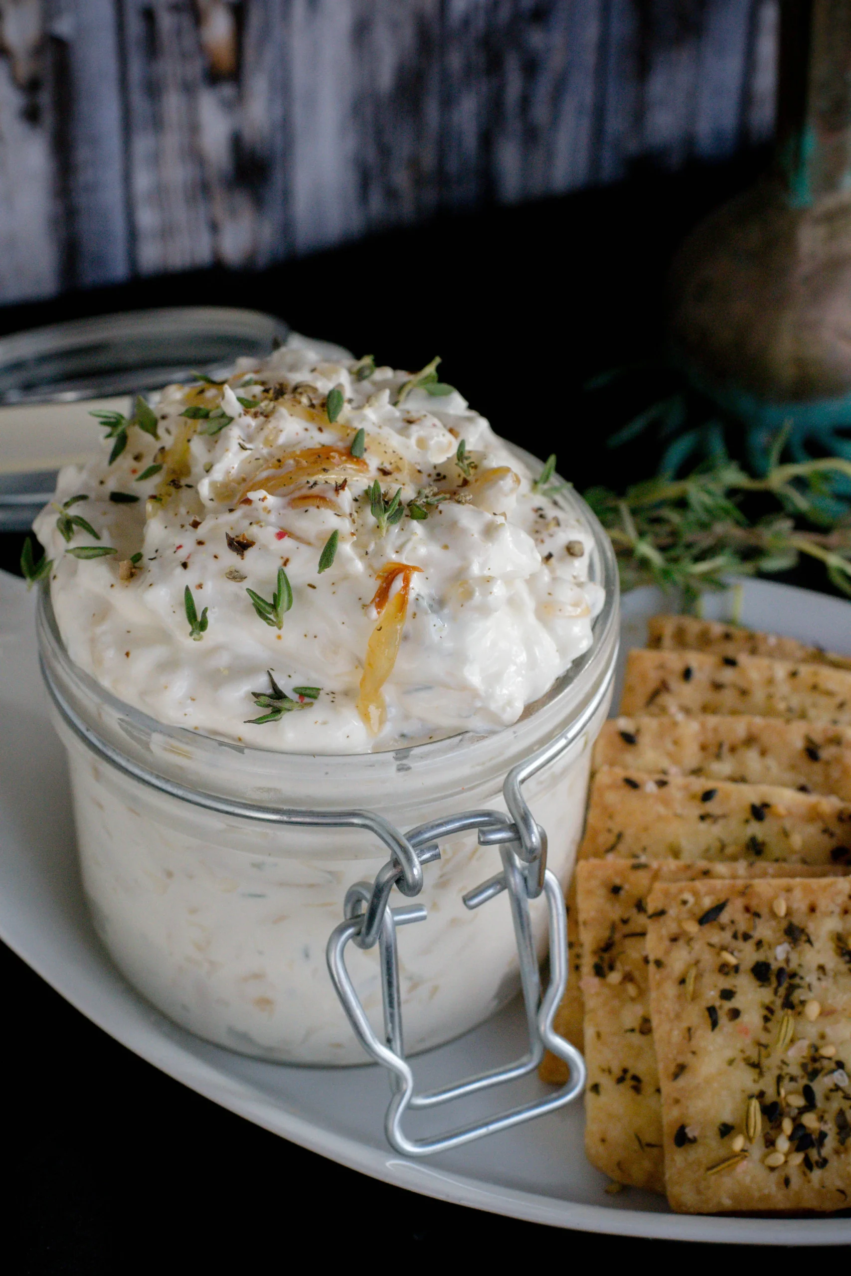Slow Cooker Cheese Dip with Caramelized Onion Dip