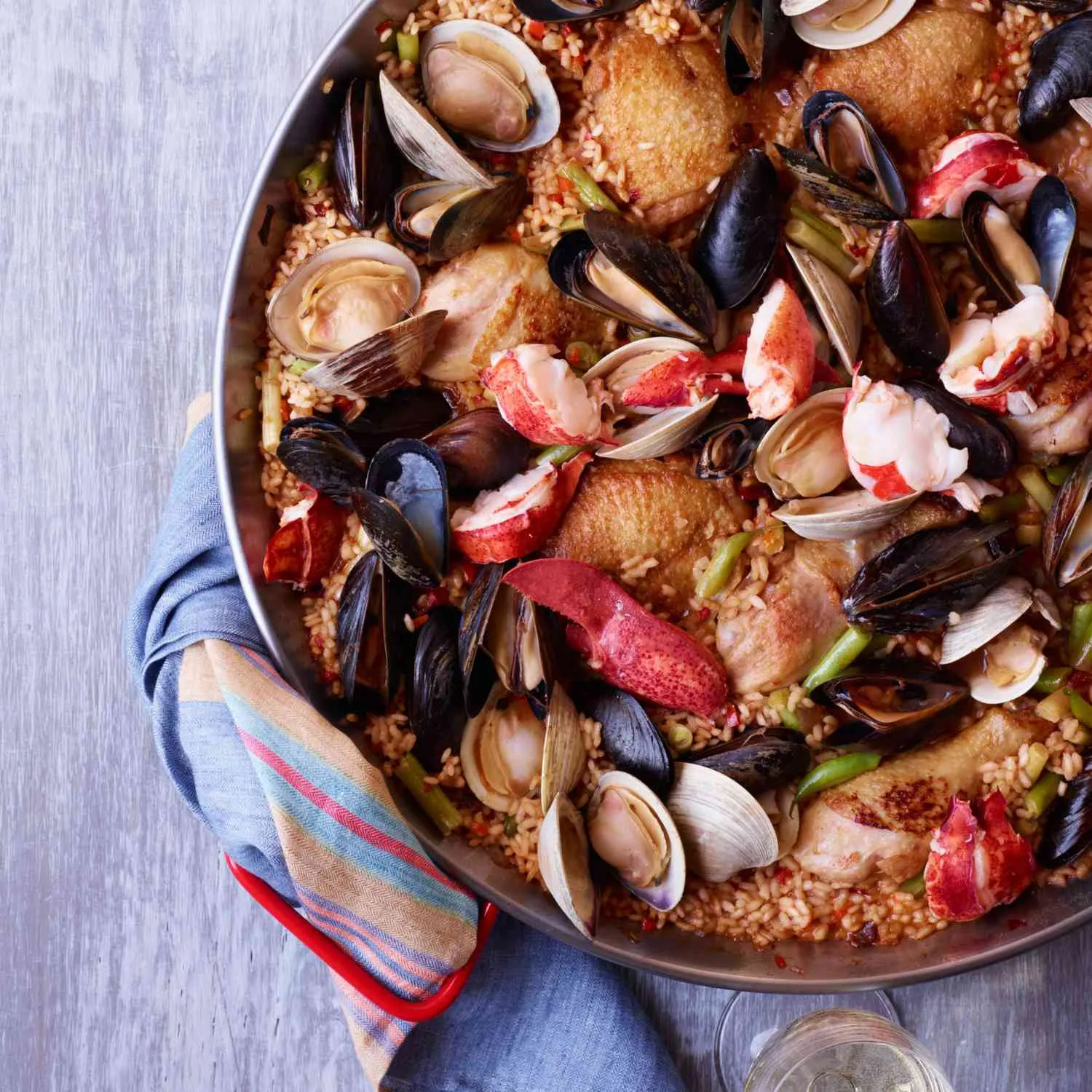 Slow Cooker Chicken Seafood Paella