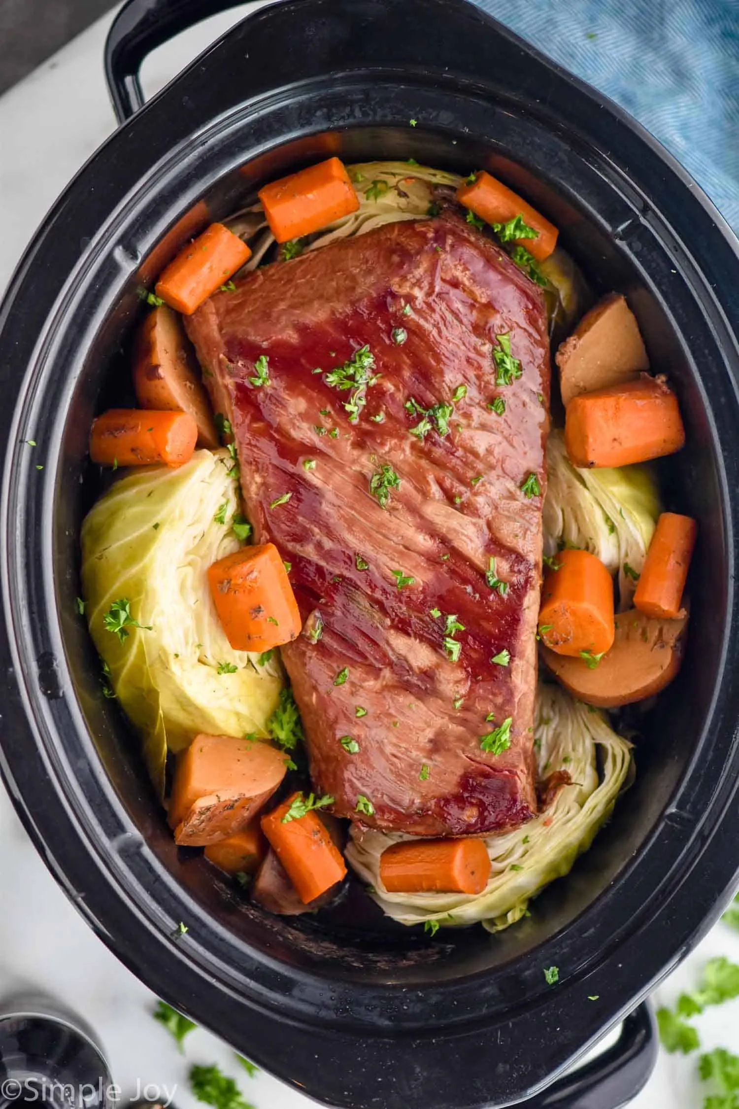 Slow Cooker Corned Beef Cabbage Stew