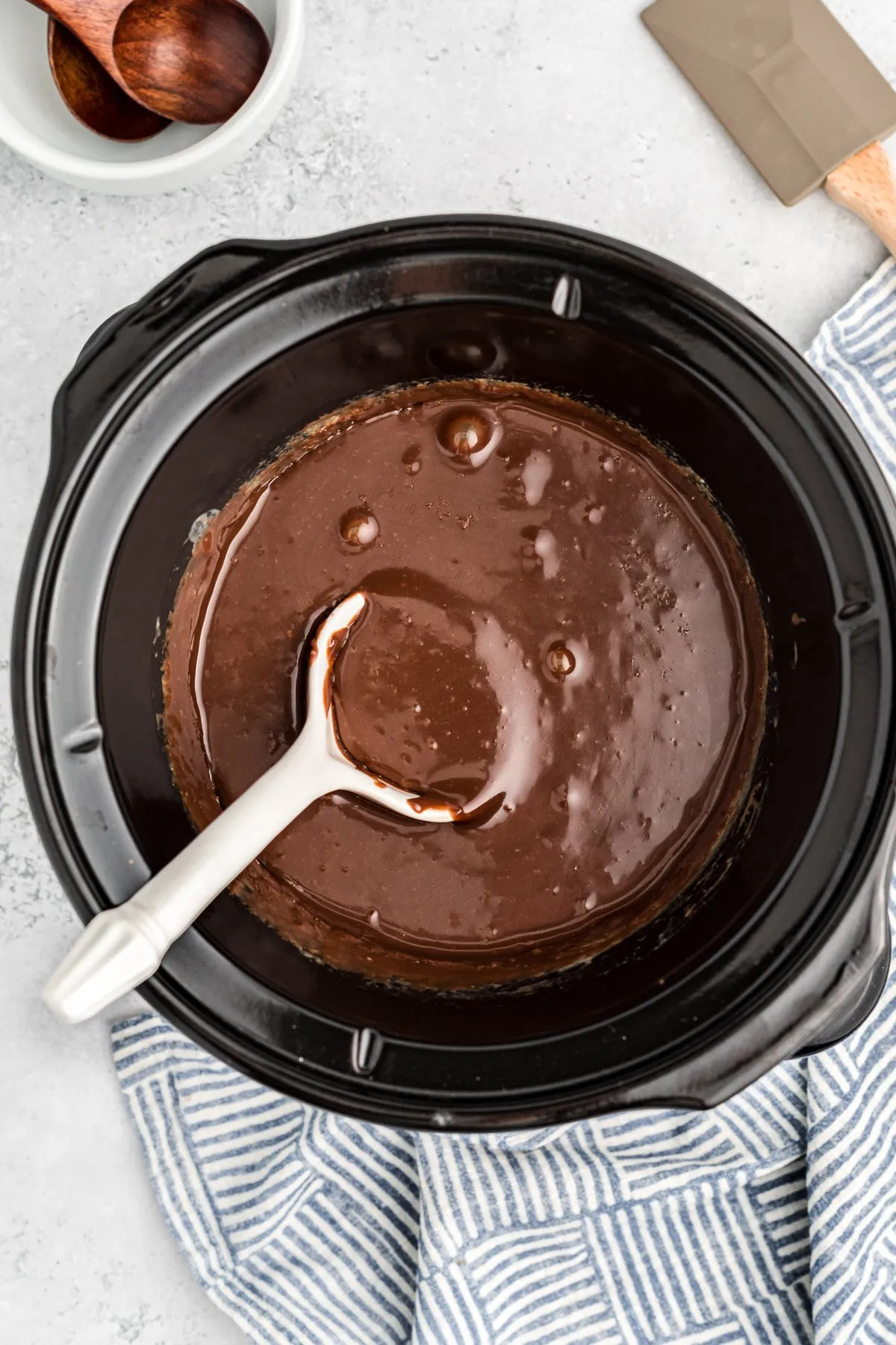 Slow Cooker Hot Fudge