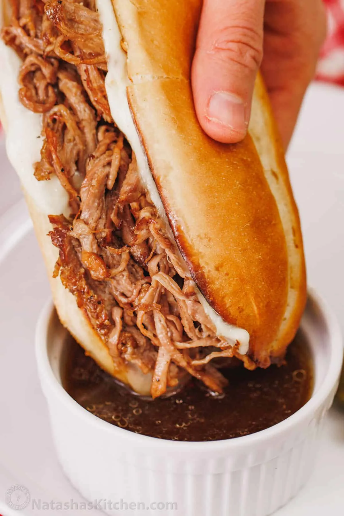 Slow Cooker Shredded Beef Sandwiches