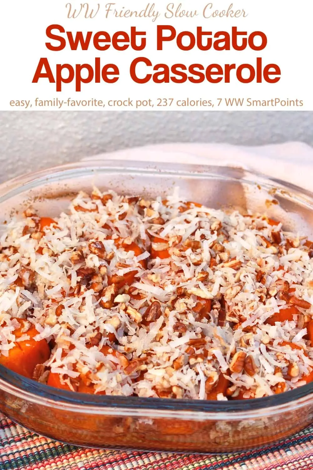 Slow Cooker Sweet Potato Apple Casserole