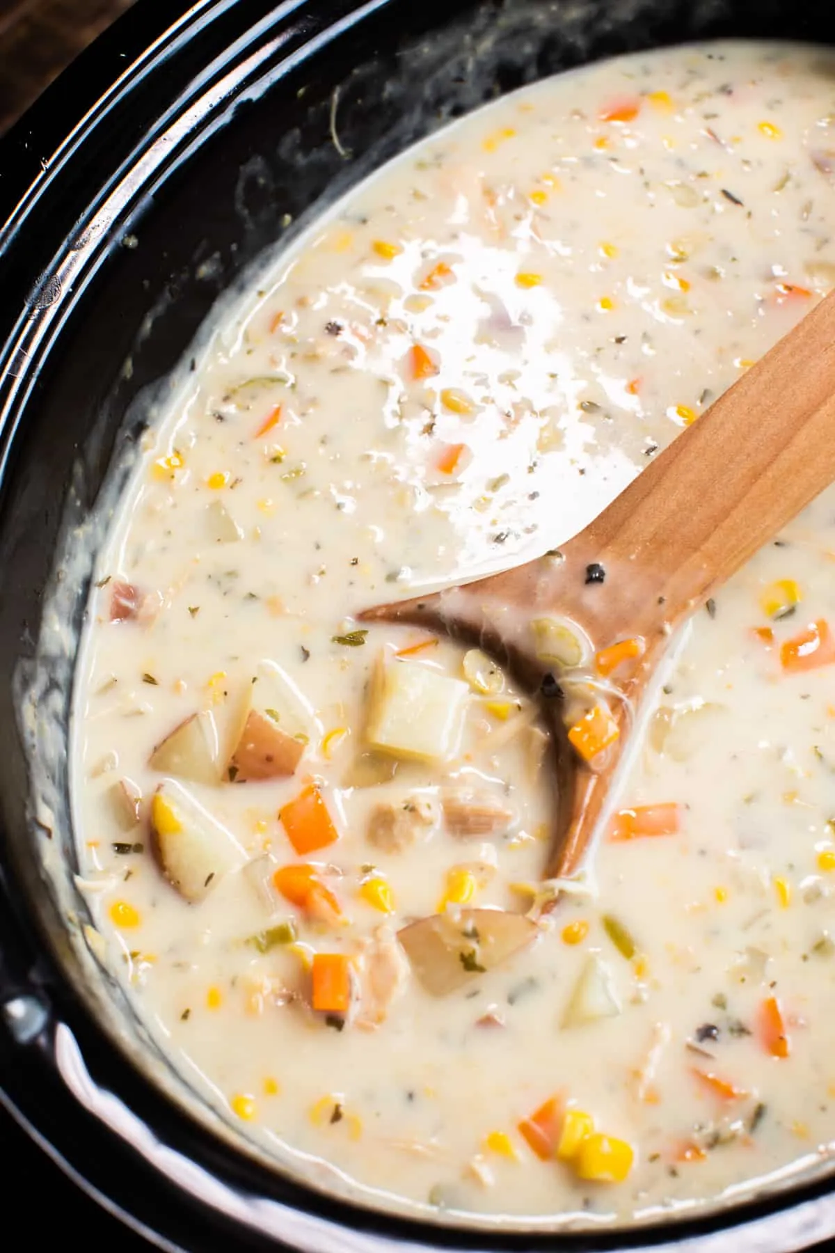 Slow Cooker Thanksgiving Turkey and Mashed Potato Chowder