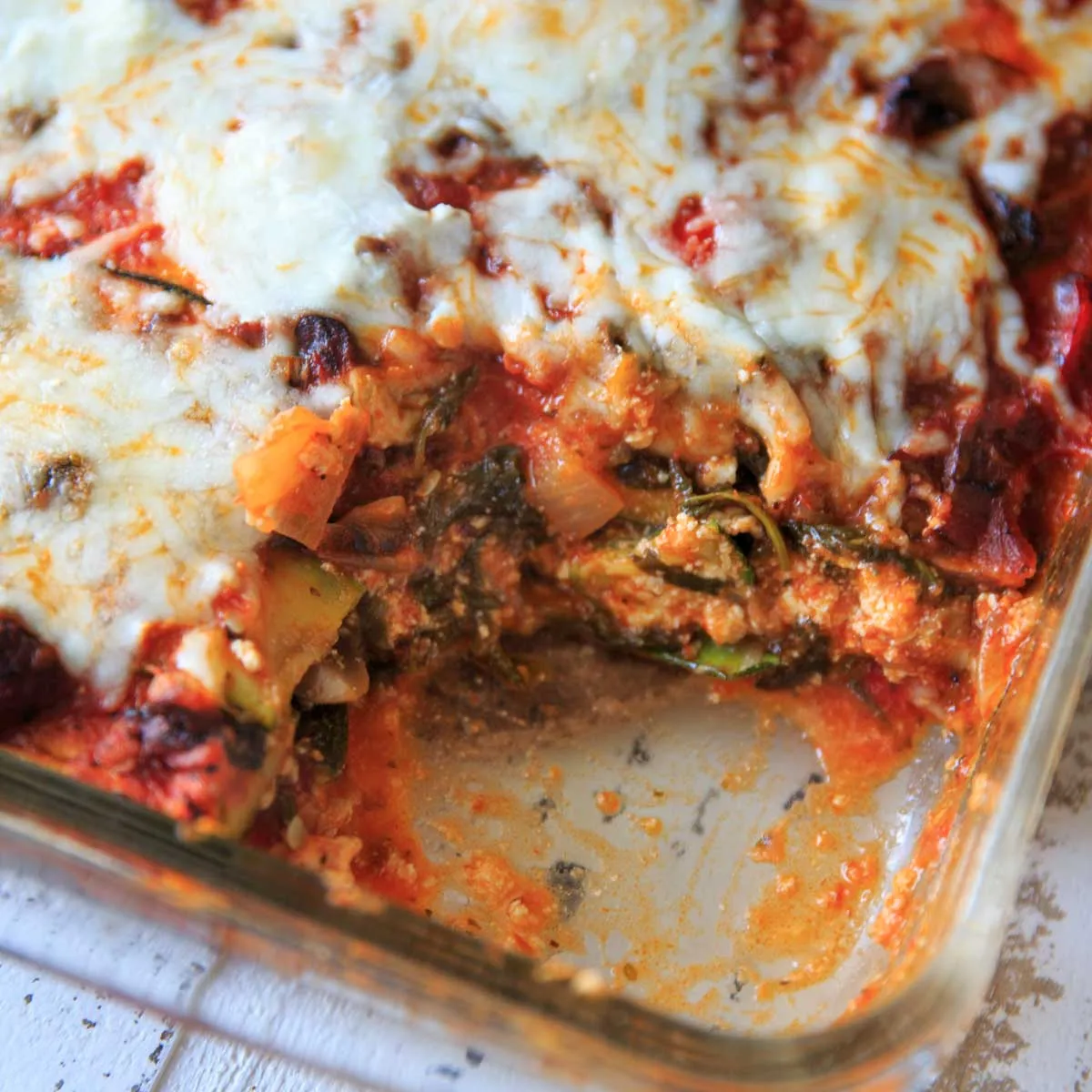 Slow Cooker Zucchini Noodle Lasagna