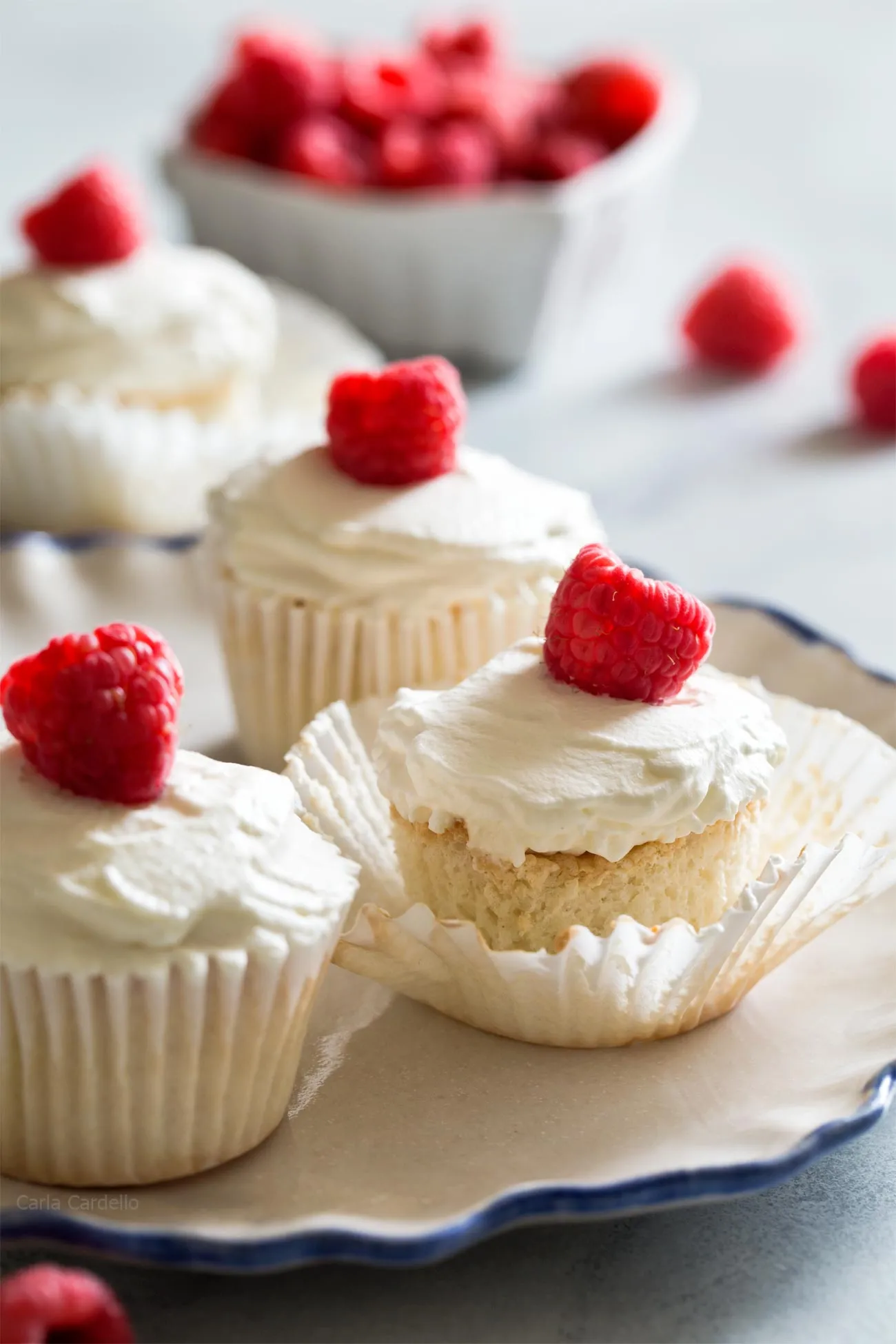 Small Batch Angel Food Cupcakes