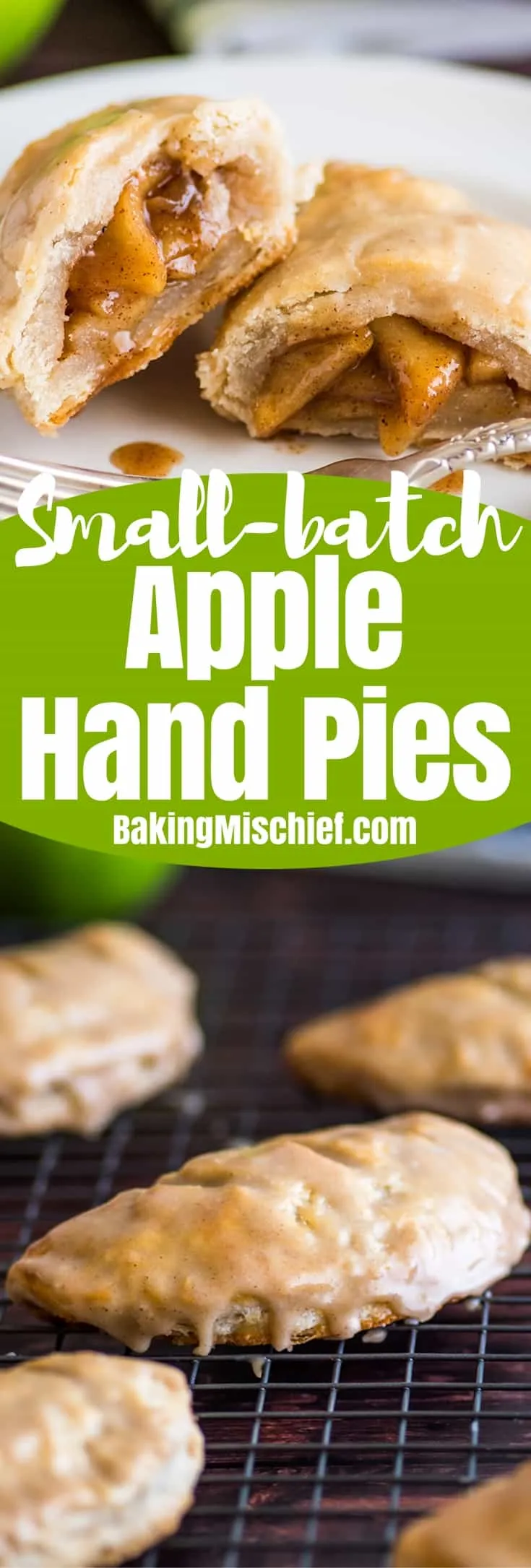 Small Batch Apple Hand Pies with Brown Sugar Butter Glaze
