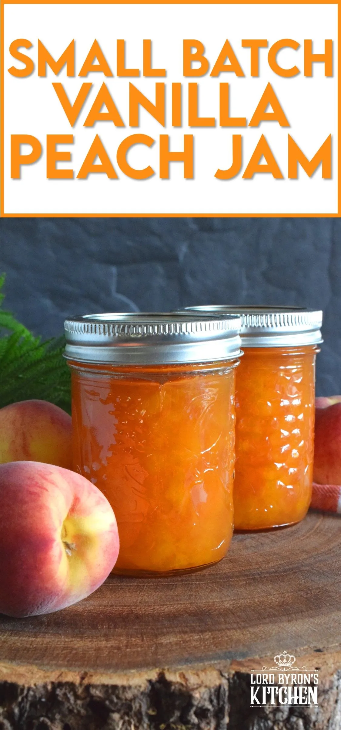 Small Batch Vanilla Peach Jam