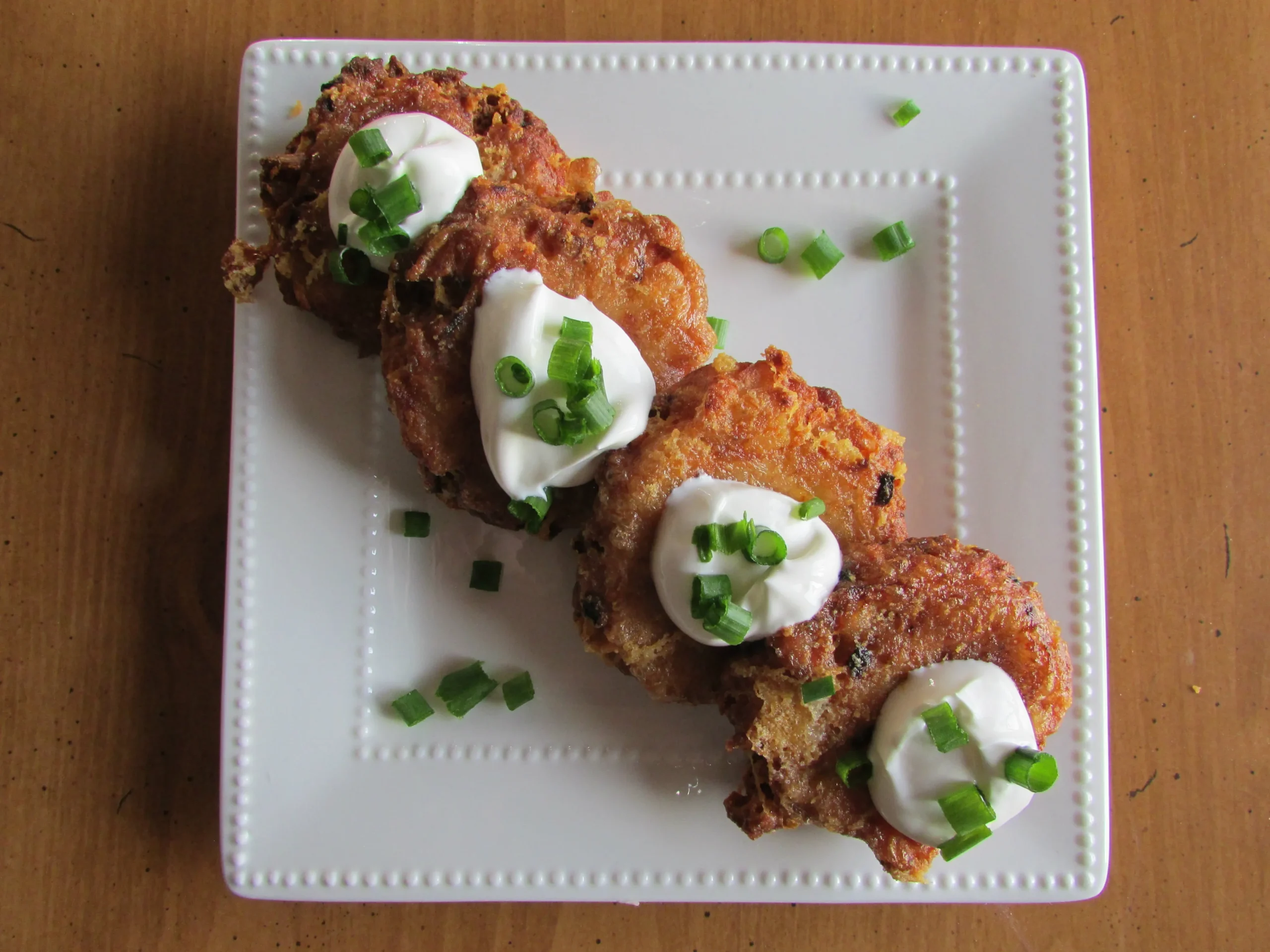 Smoked Gouda Potato Pancakes