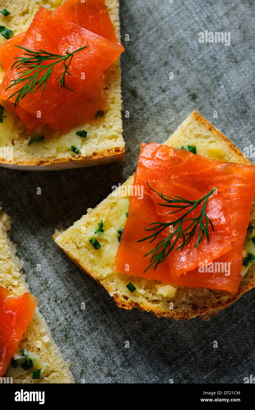 Smoked Salmon with Brown Soda Bread