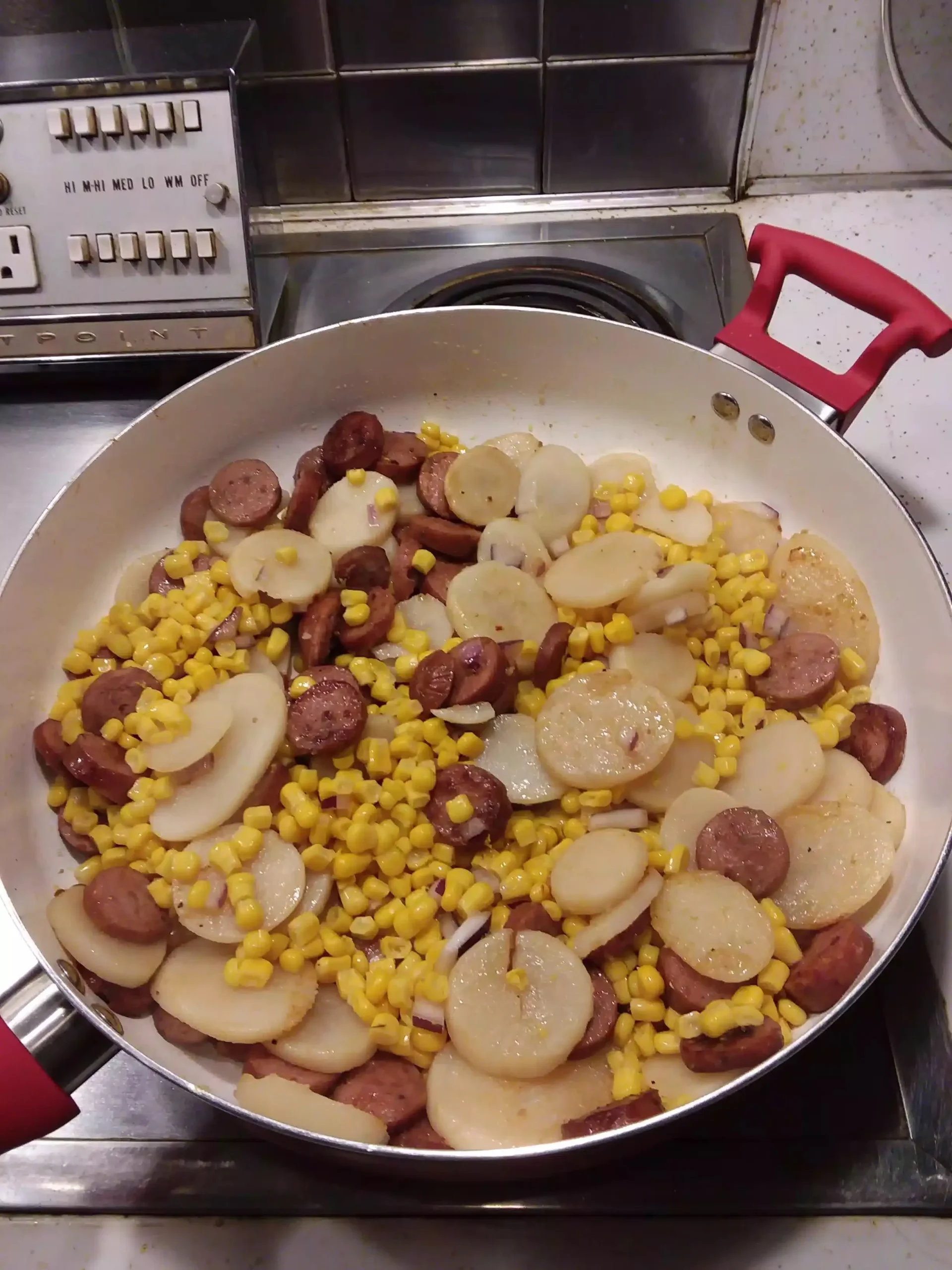 Smoked Sausage Potatoes Corn