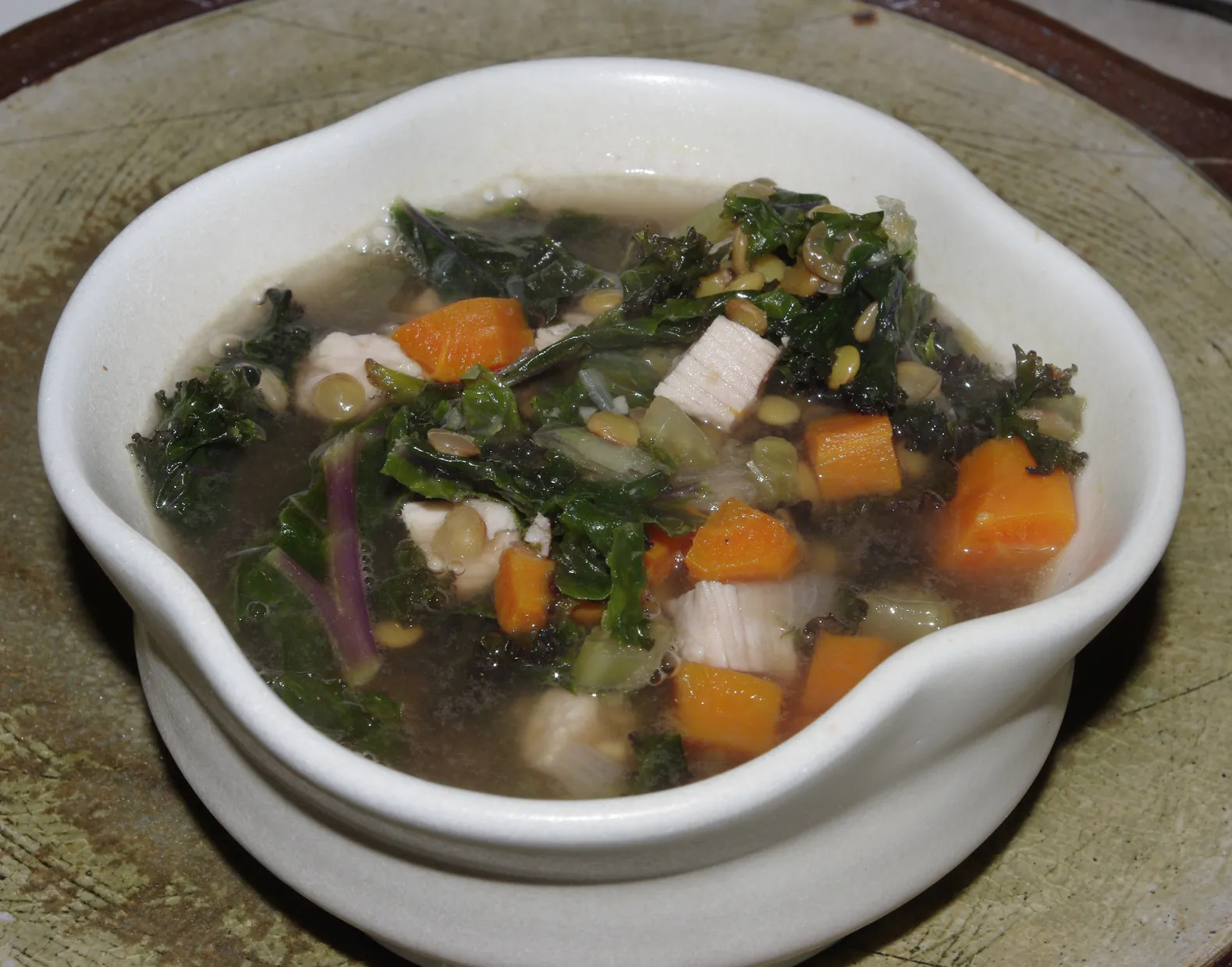 Smoked Turkey Leg Lentil Soup