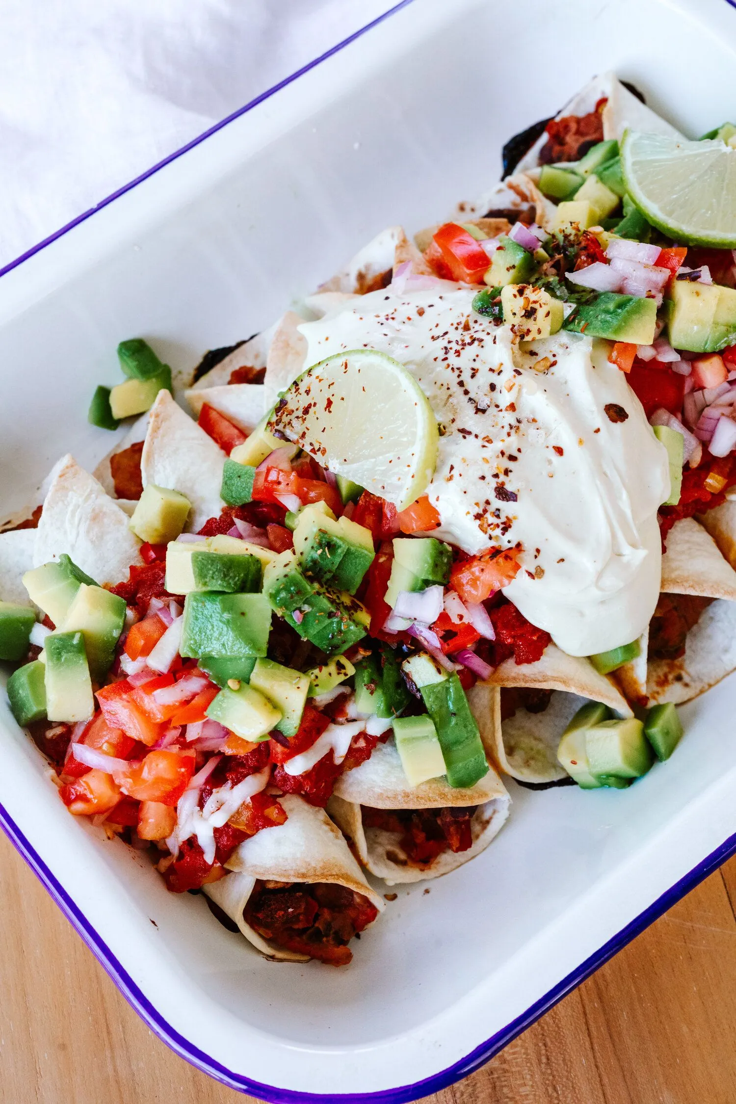 Smokey Black Bean Enchiladas